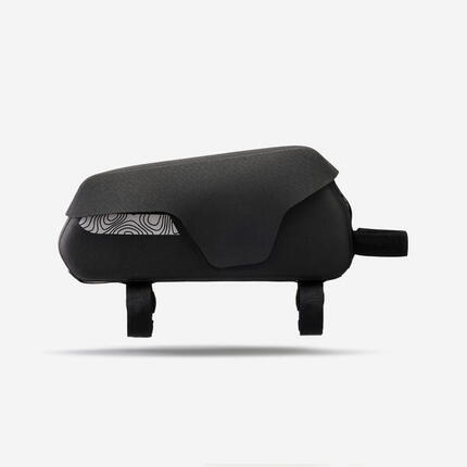 Sacoche top tube bikepacking 1L étanche IPX3, ADVT 900 noire