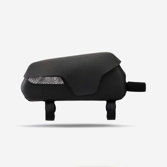 Sacoche top tube bikepacking 1L étanche IPX3, ADVT 900 noire