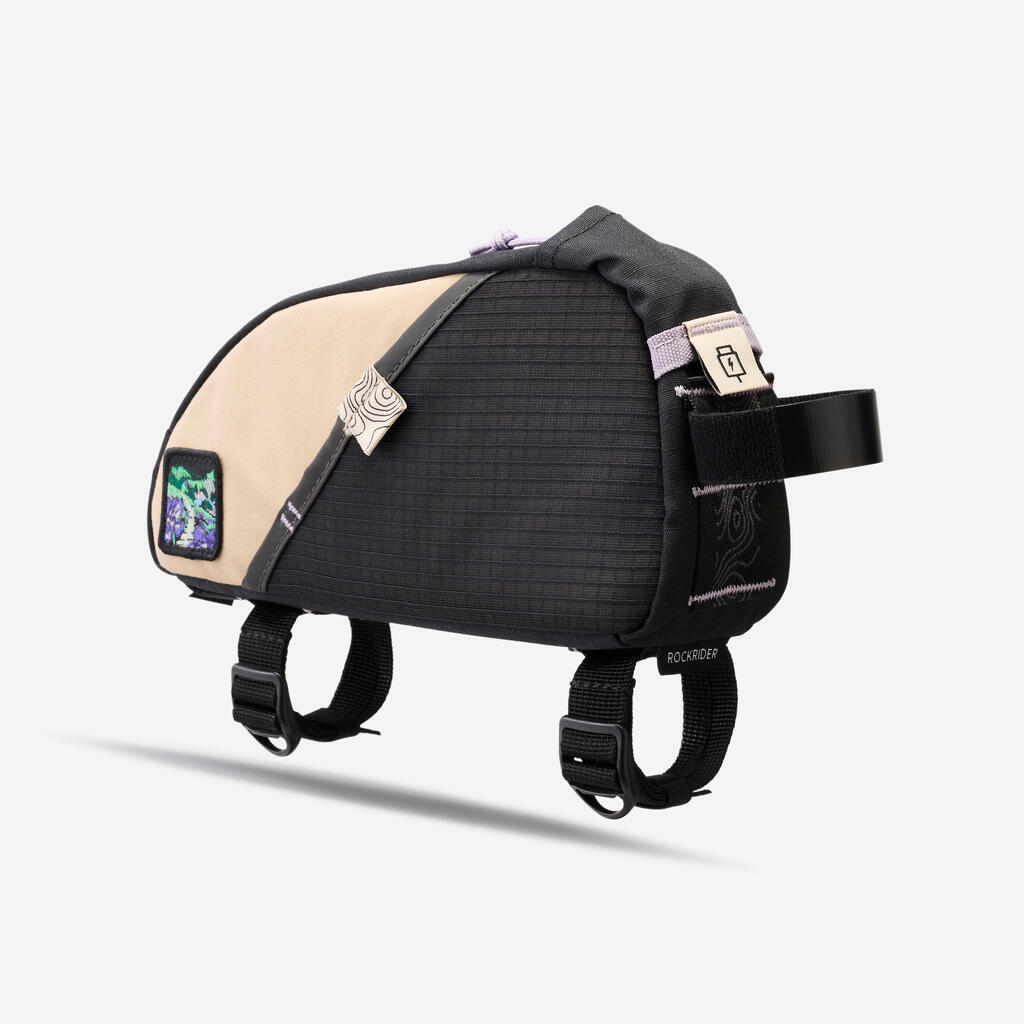 Τσάντα επάνω σωλήνα 1,5 λίτρου για bikepacking ADVT 500 - Μαύρο