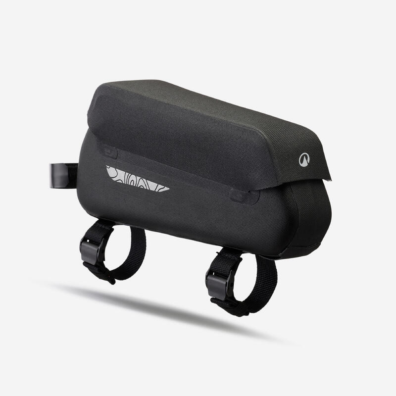 Geantă impermeabilă top tube bikepacking 1 litru IPX3, ADVT 900 Negru