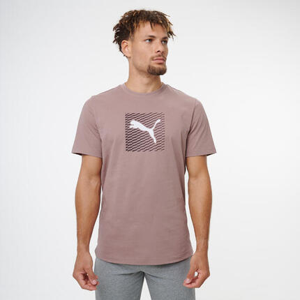 T-shirt en coton à manches courtes homme, blanc