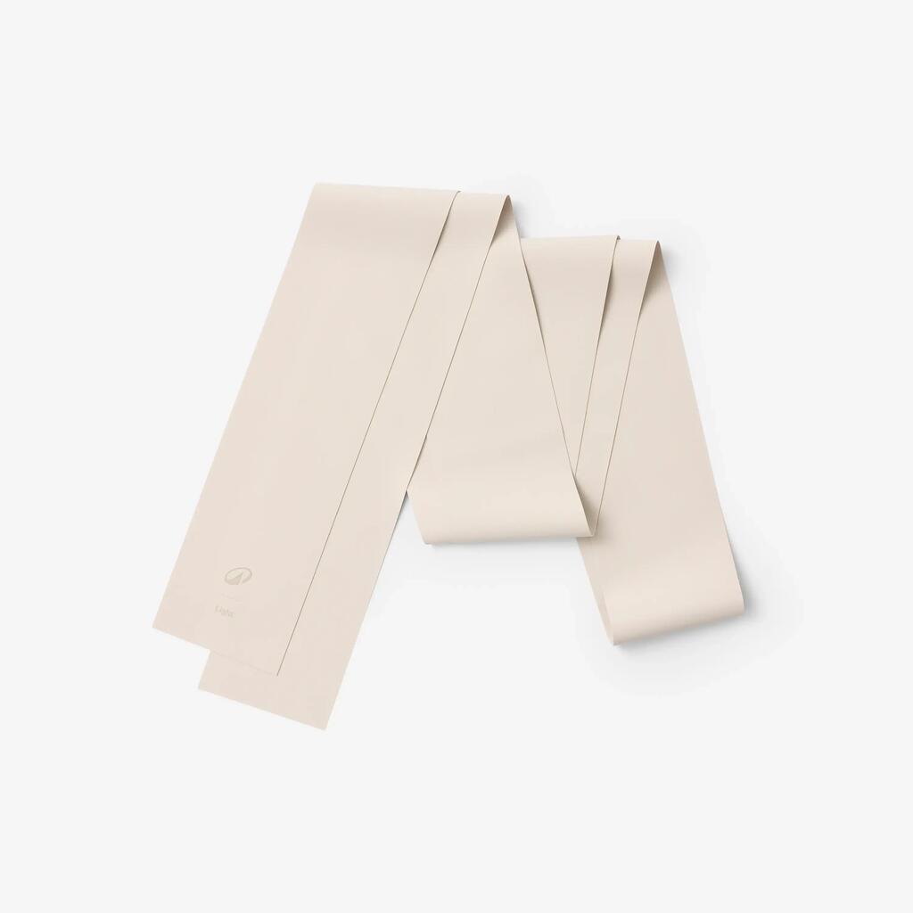 Pilates light-resistance band 2 kg, beige