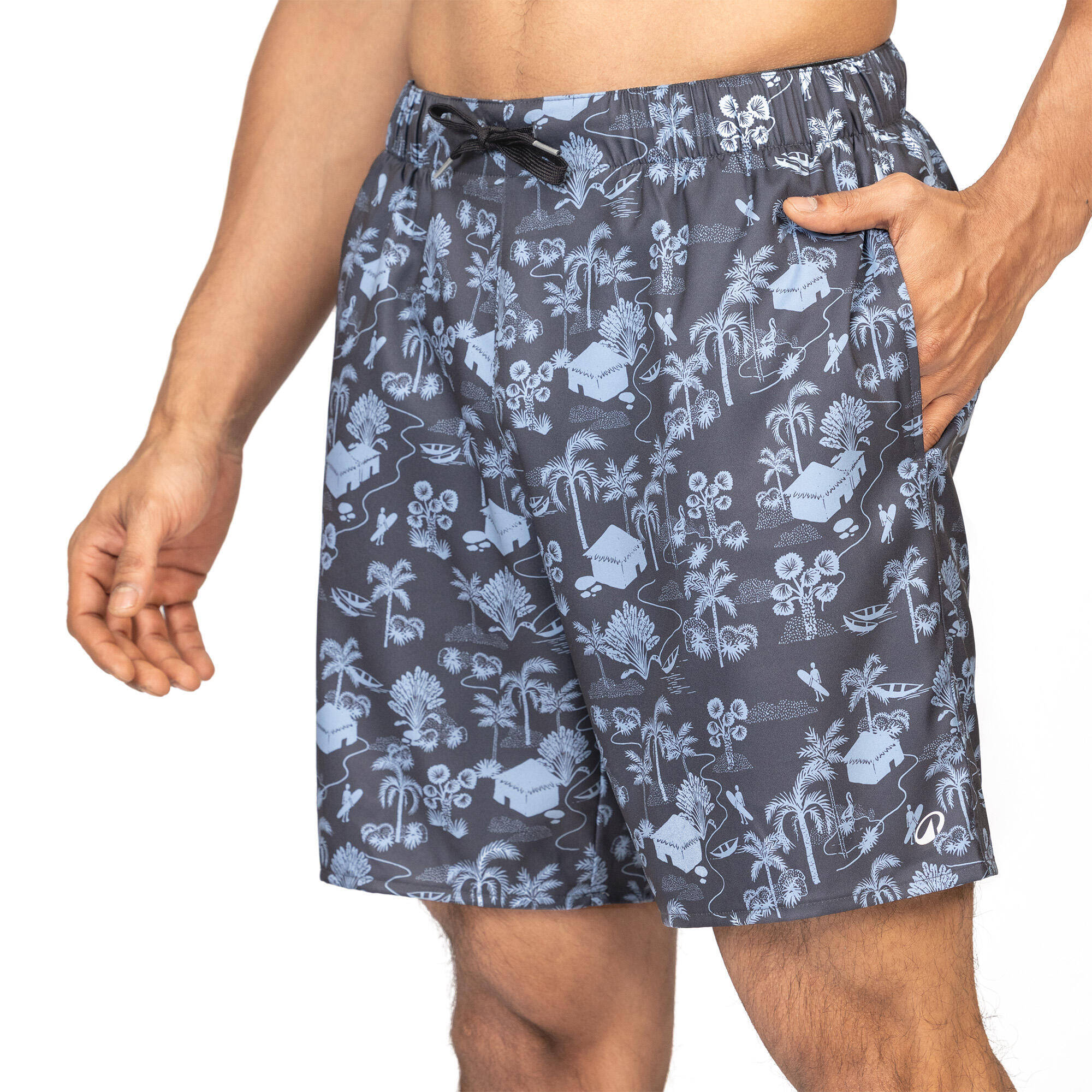 Men’s Swim Shorts mid-length swim shorts 18” -  1