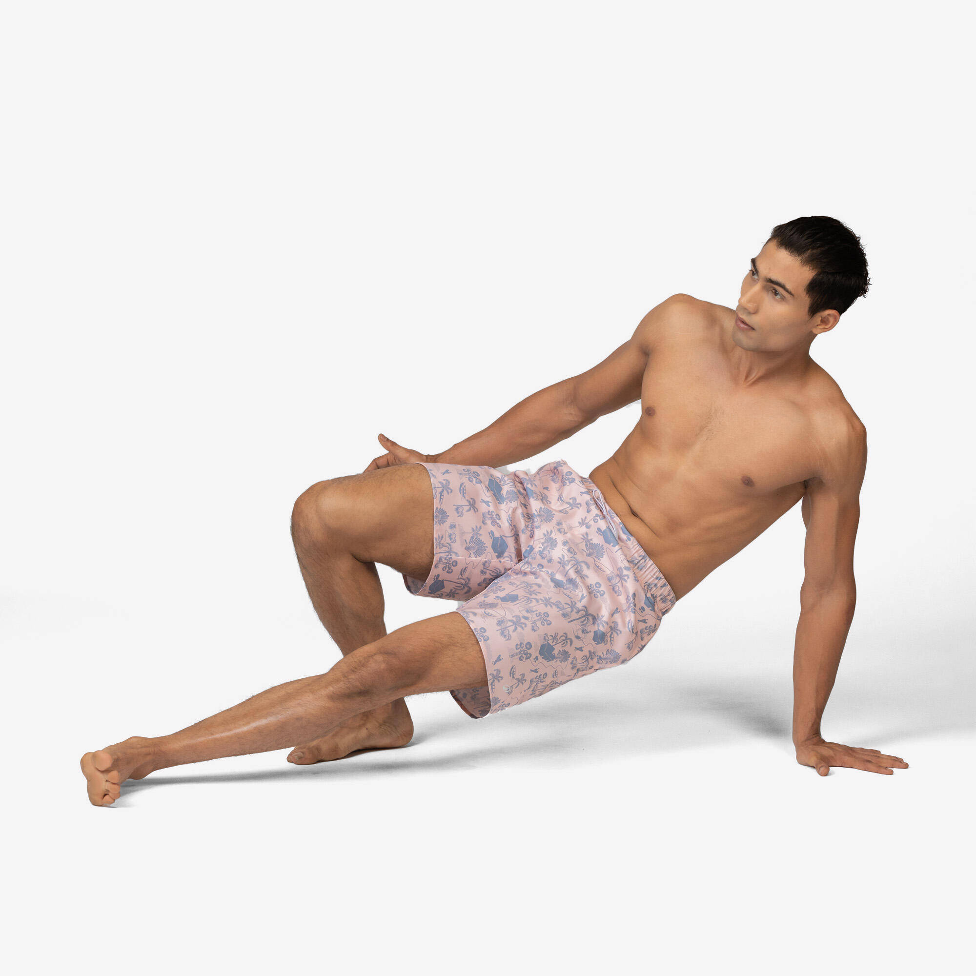 Men’s Swim Shorts mid-length swim shorts 18”, -  4