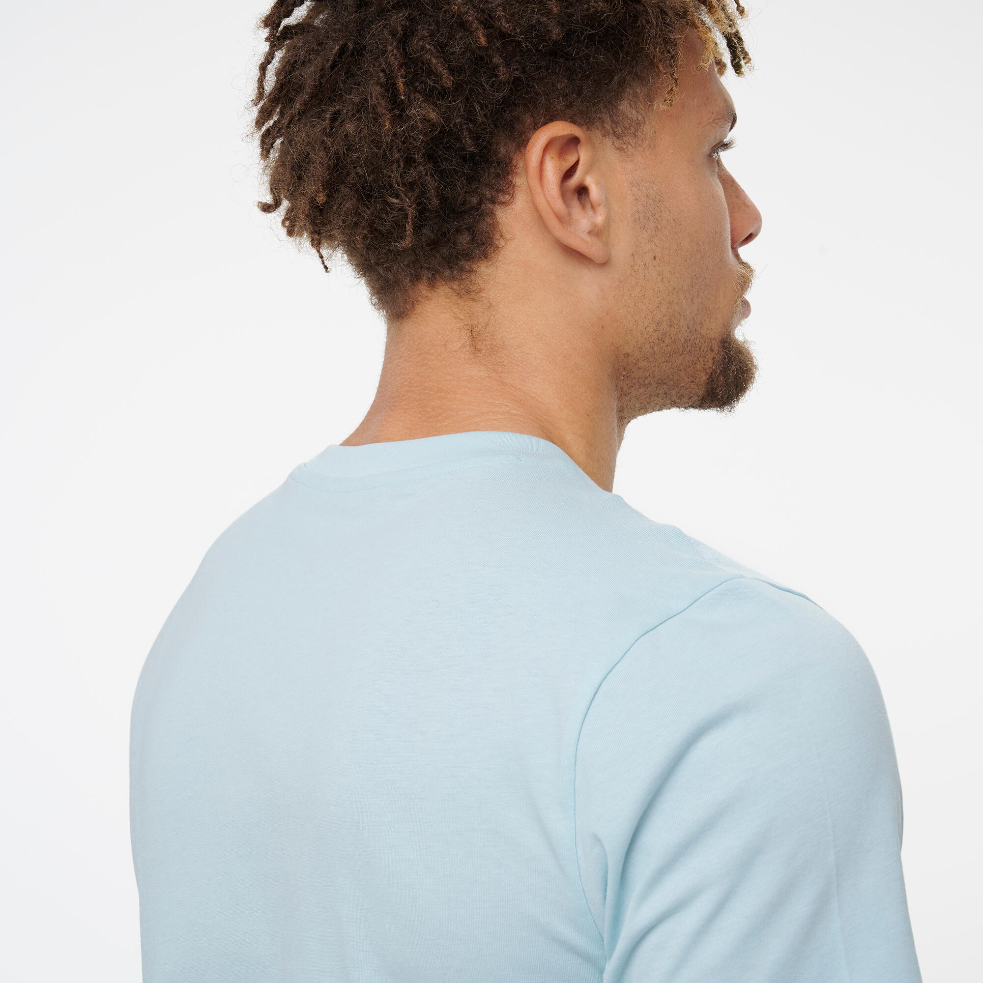 T-shirt en coton à manches courtes homme, bleu clair 6/6