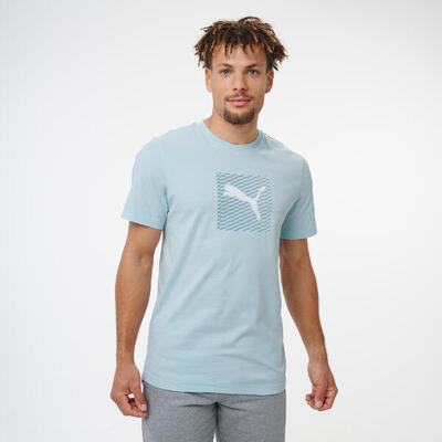 T-shirt Puma uomo palestra regular fit cotone marrone