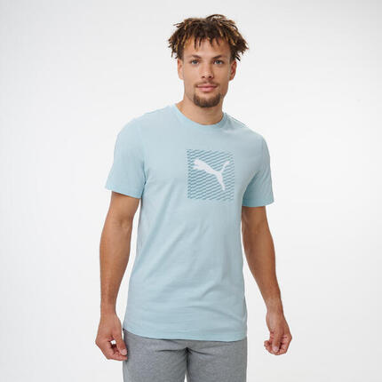 T-shirt en coton à manches courtes homme, blanc