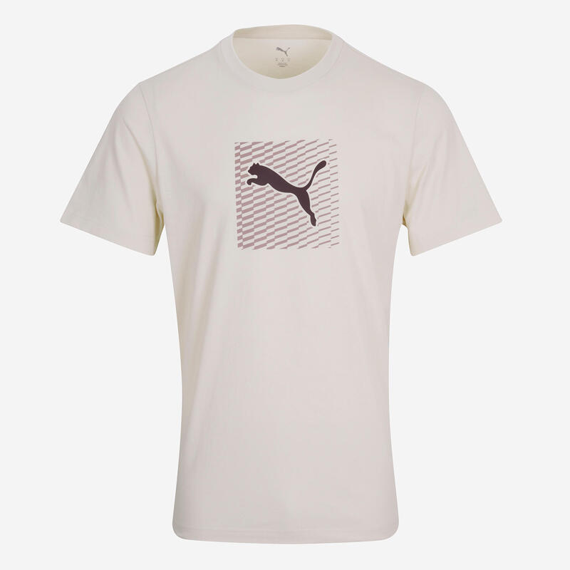 Tricou bumbac Puma Bej Bărbați