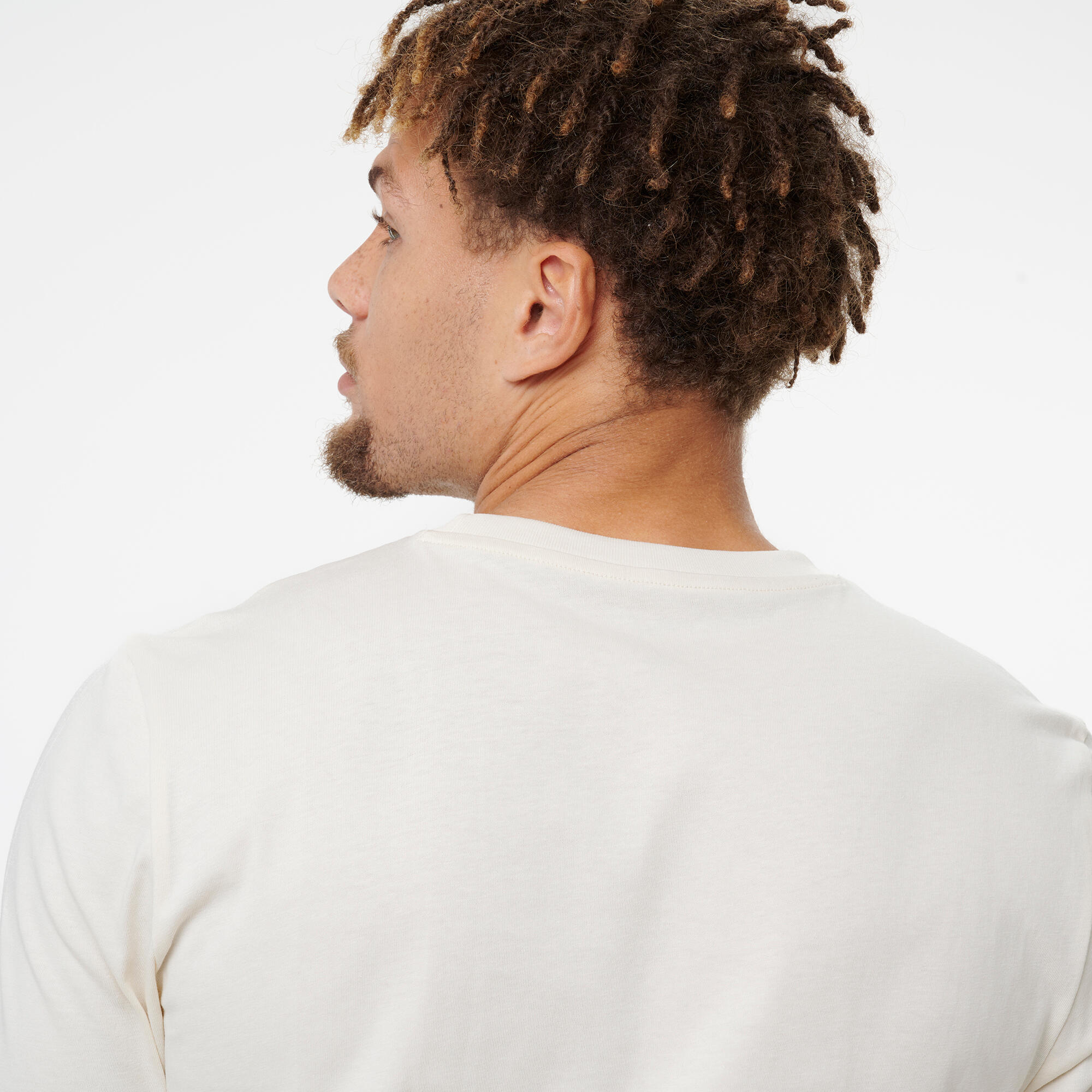 T-shirt en coton à manches courtes homme, beige 5/5
