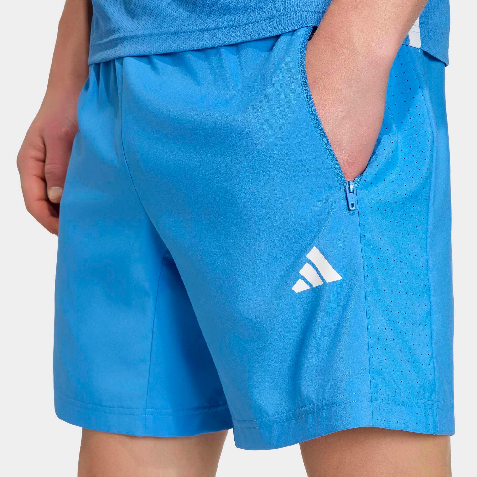 Fitness-Shorts Herren, blau 4/6