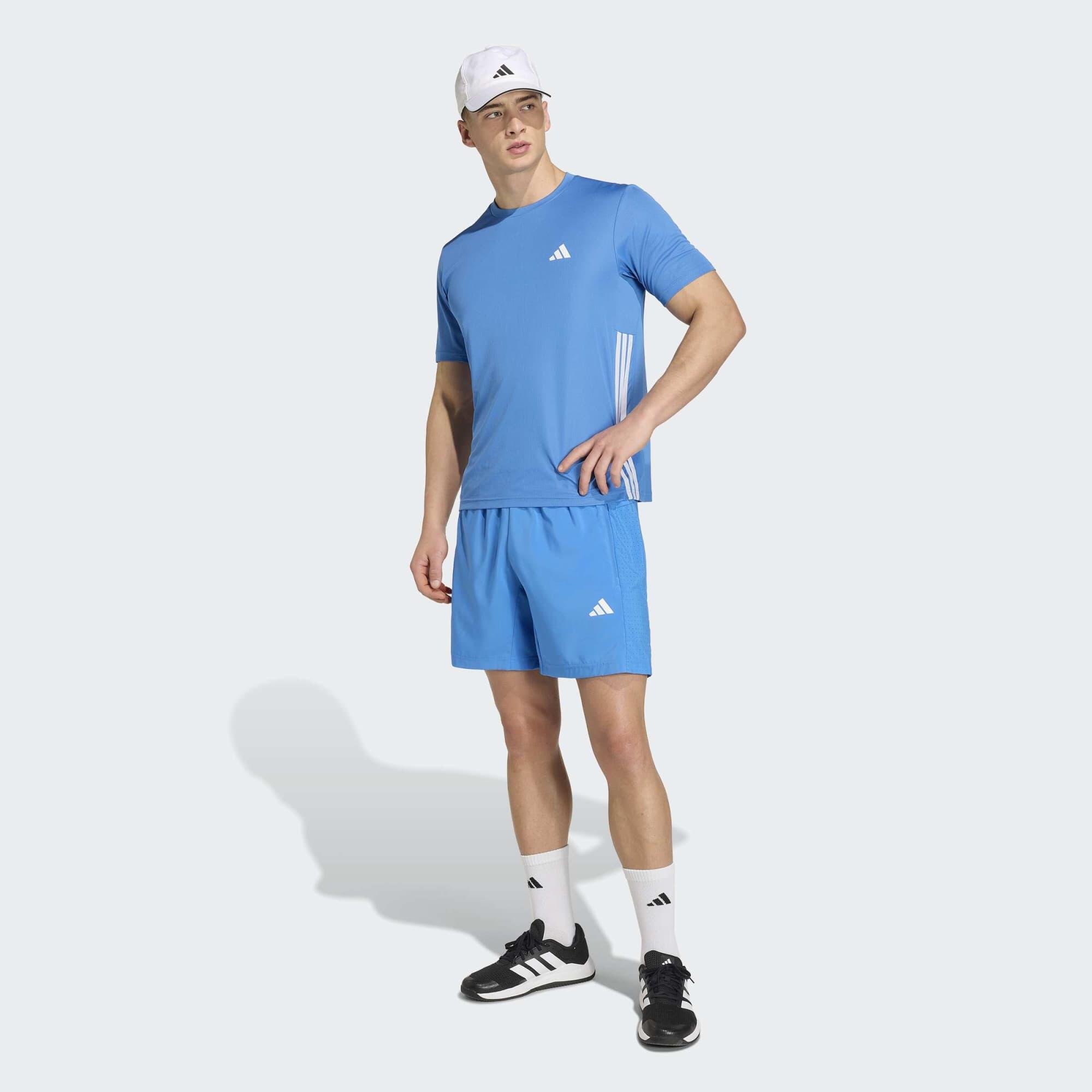 Fitness-Shorts Herren, blau 6/6