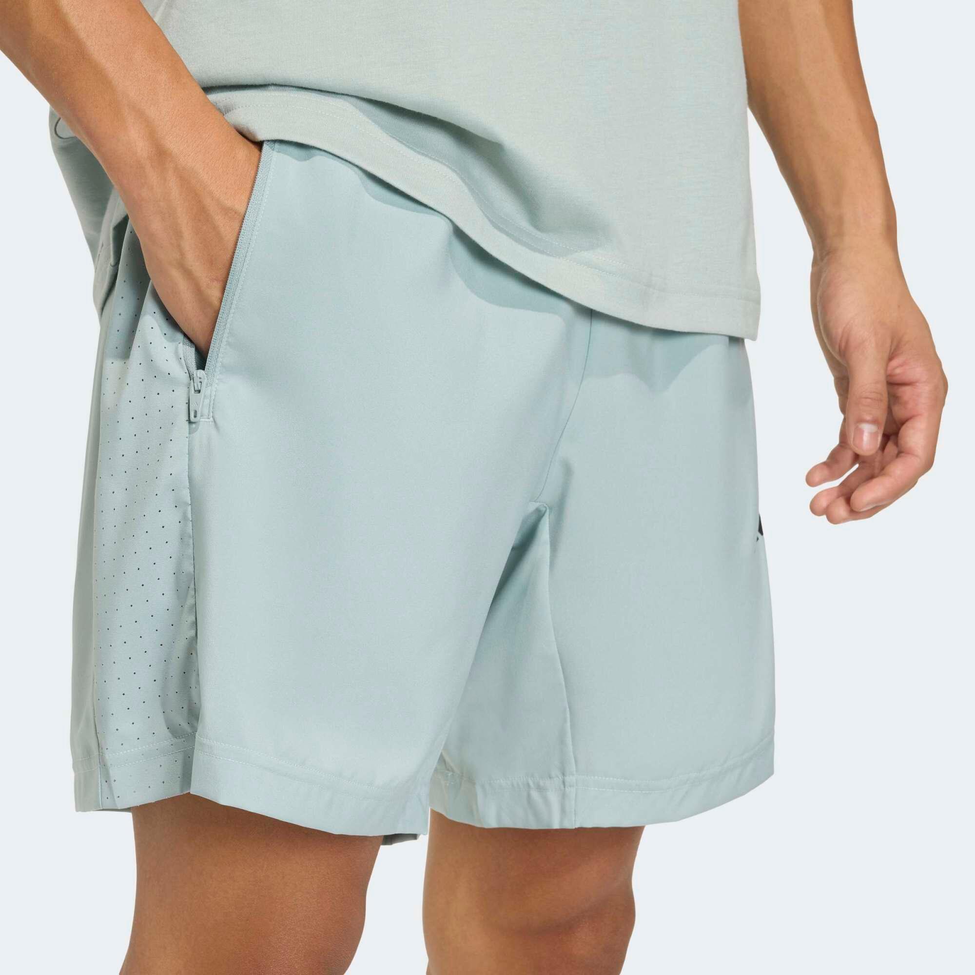Fitness Shorts Herren, grün 6/6