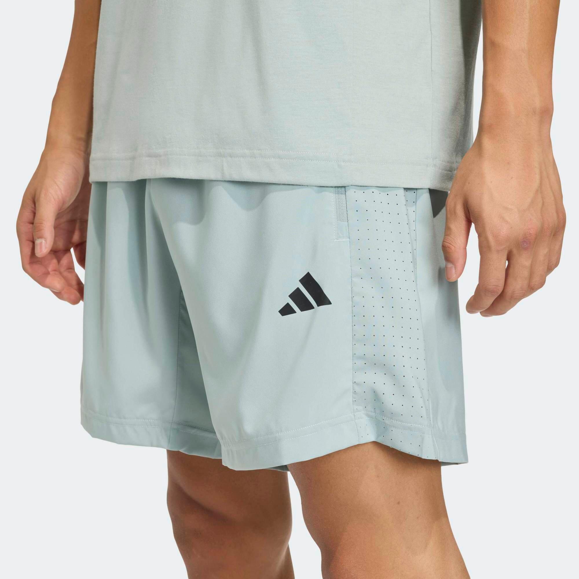 Fitness Shorts Herren, grün 4/6