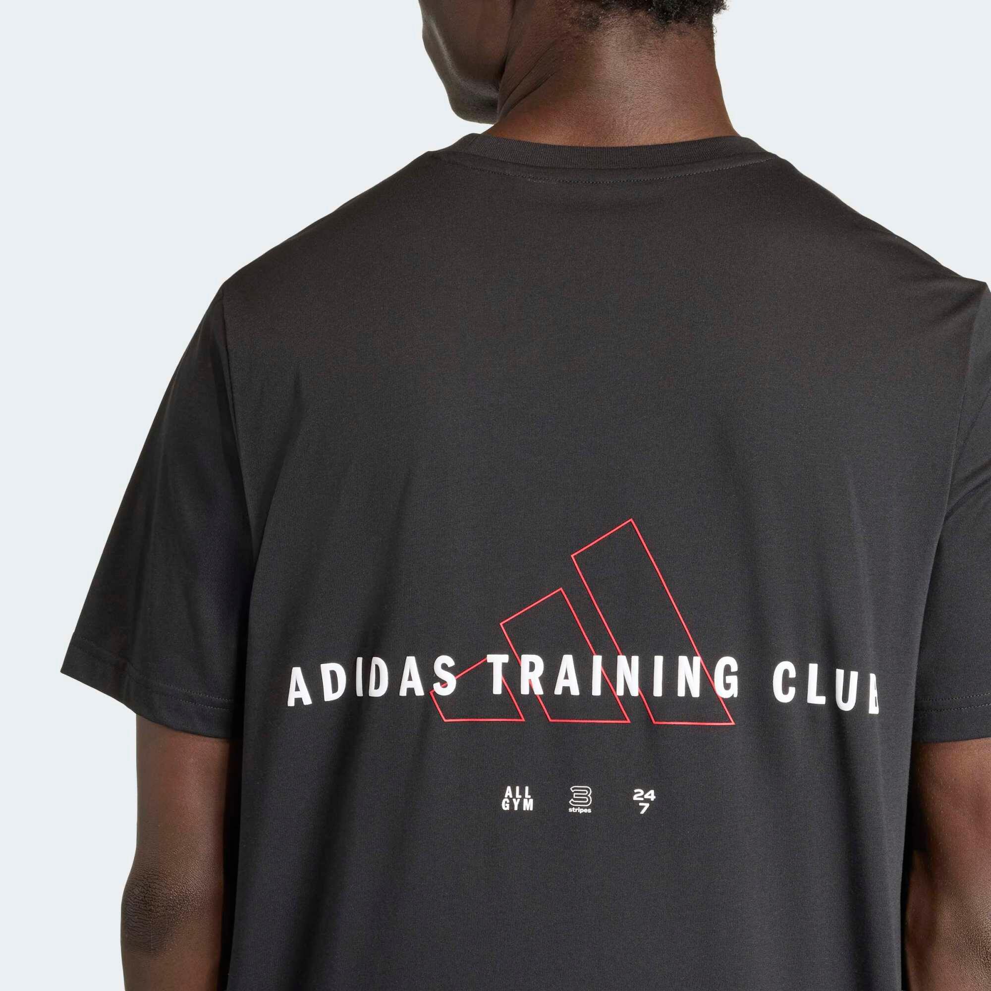 Weites Fitness-T-Shirt Climacool für Herren, schwarz 5/6