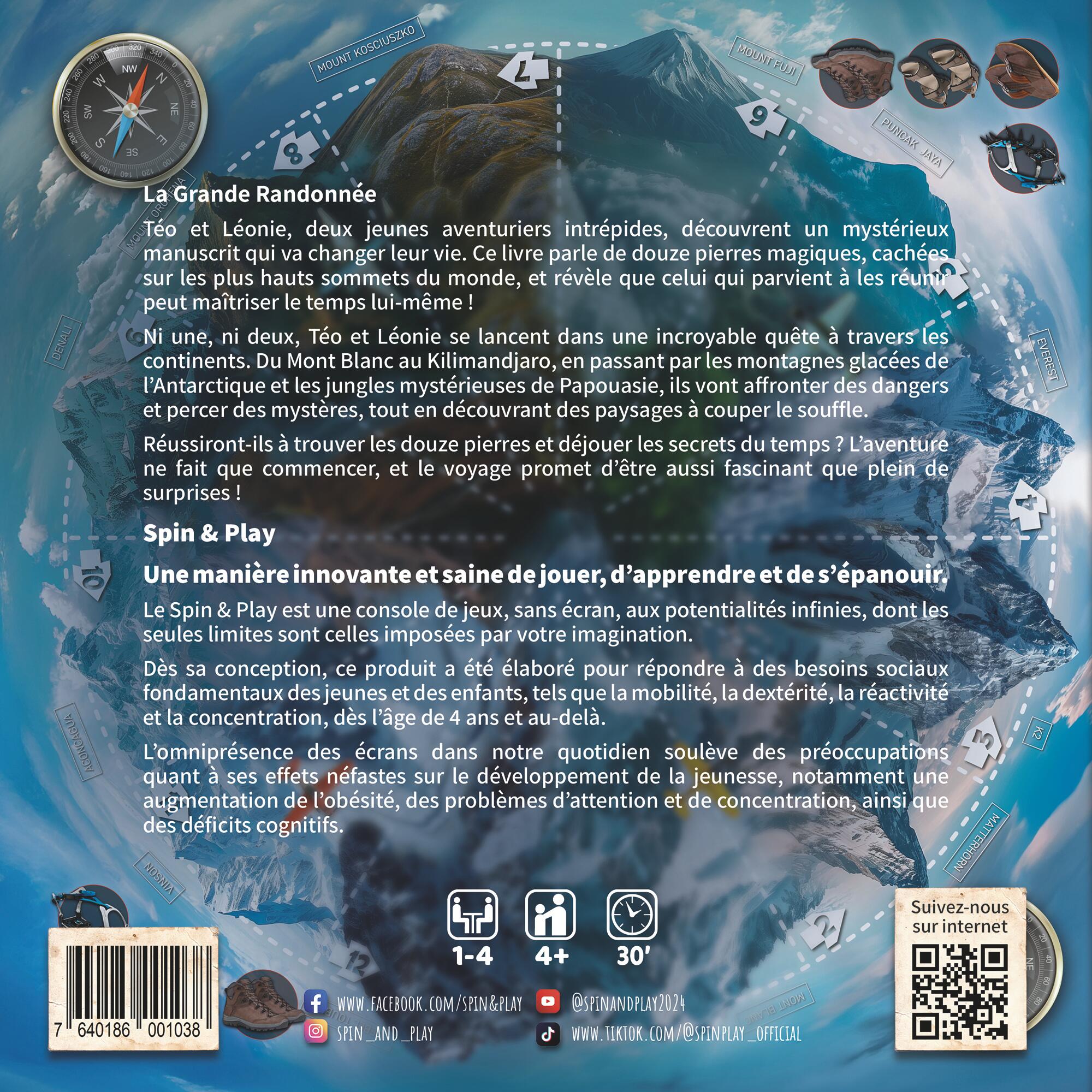 The Great Hike en FrançaisJeu additionnel pour console Spin & Play. 2/7