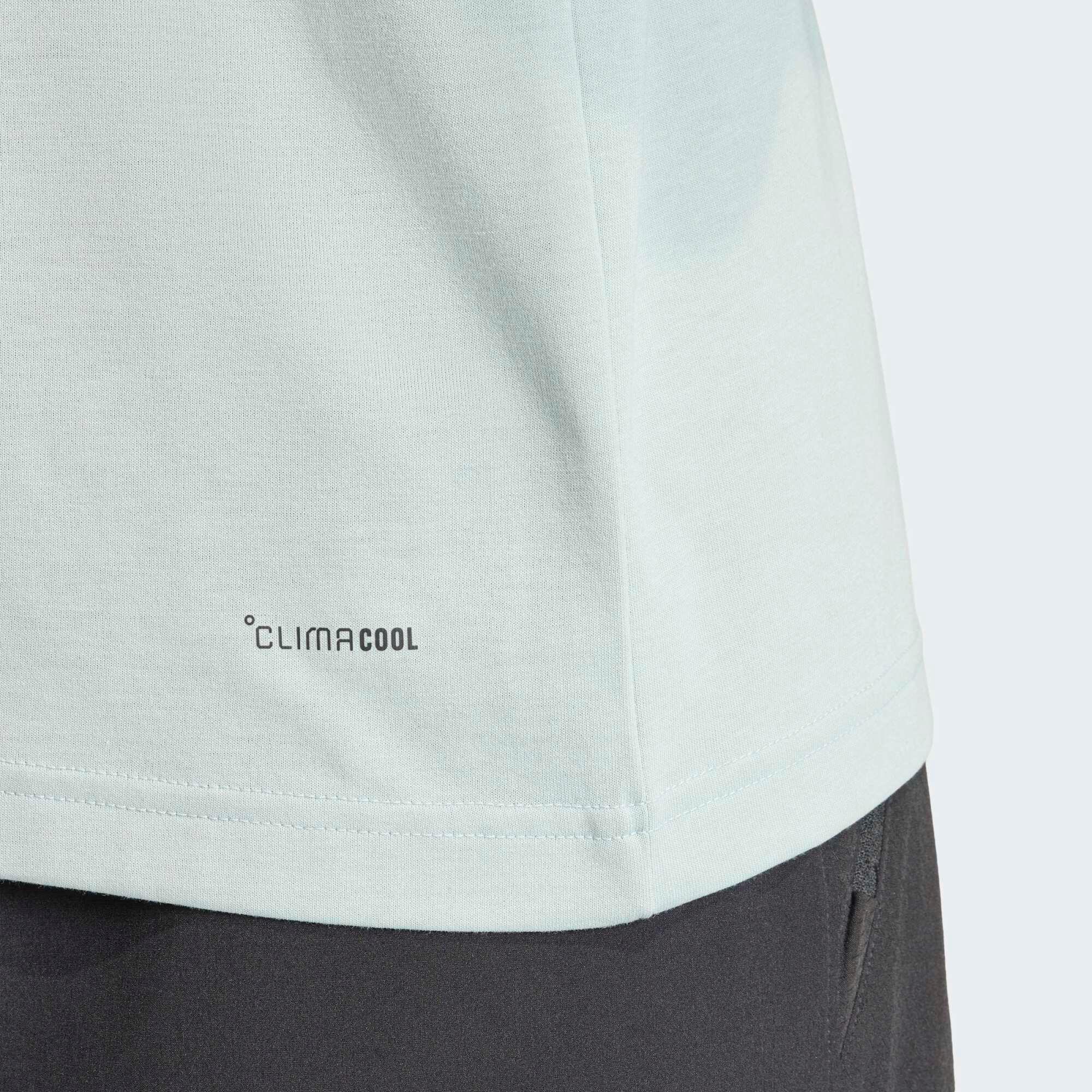 T-shirt de fitness ample CLIMACOOL homme, vert clair 5/5