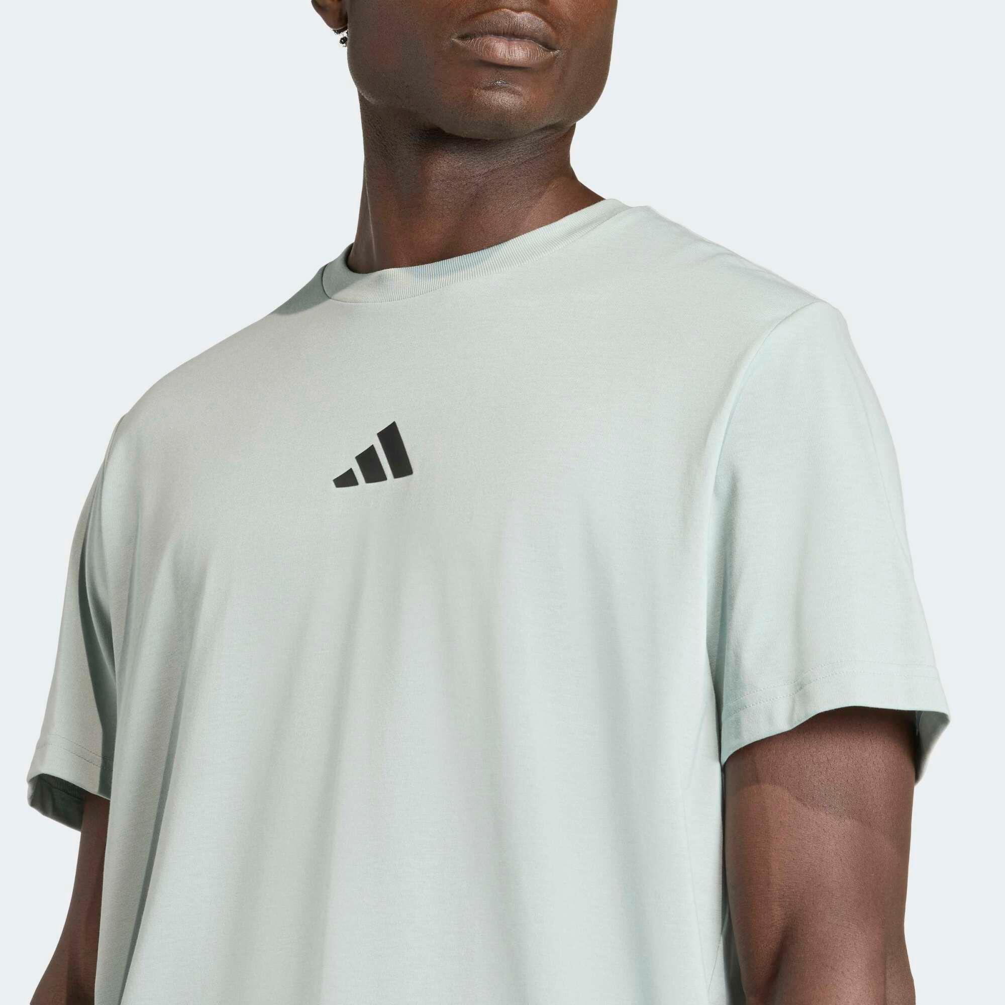 T-shirt de fitness ample CLIMACOOL homme, vert clair 3/5
