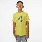 Tricou bumbac cu imprimeu Puma Galben Copii