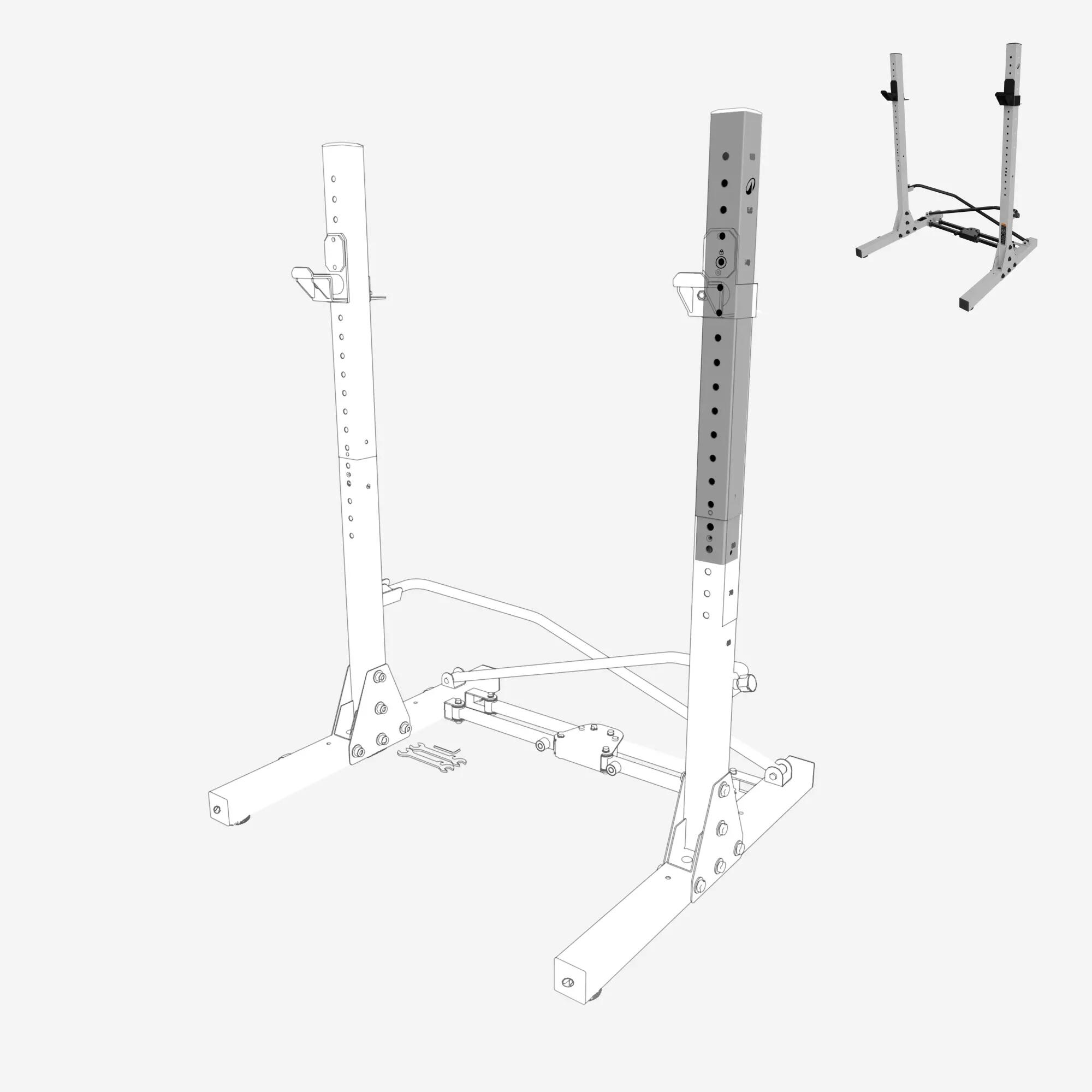 Soporte Superior Recambio Rack Sentadillas 300 kg Pro 3/4
