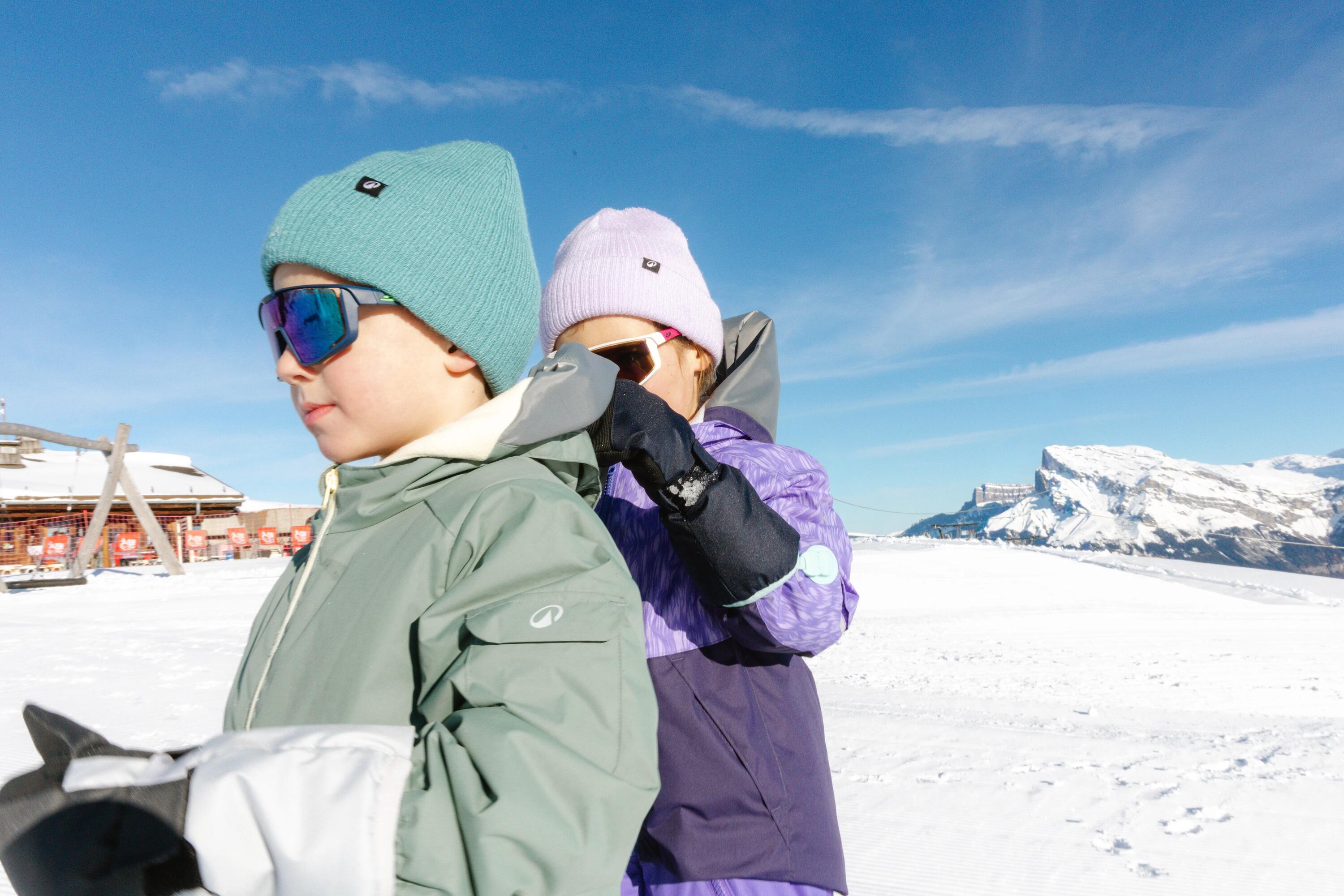 Fato quente de ski criança 1-5 anos, 100 verde 5/22