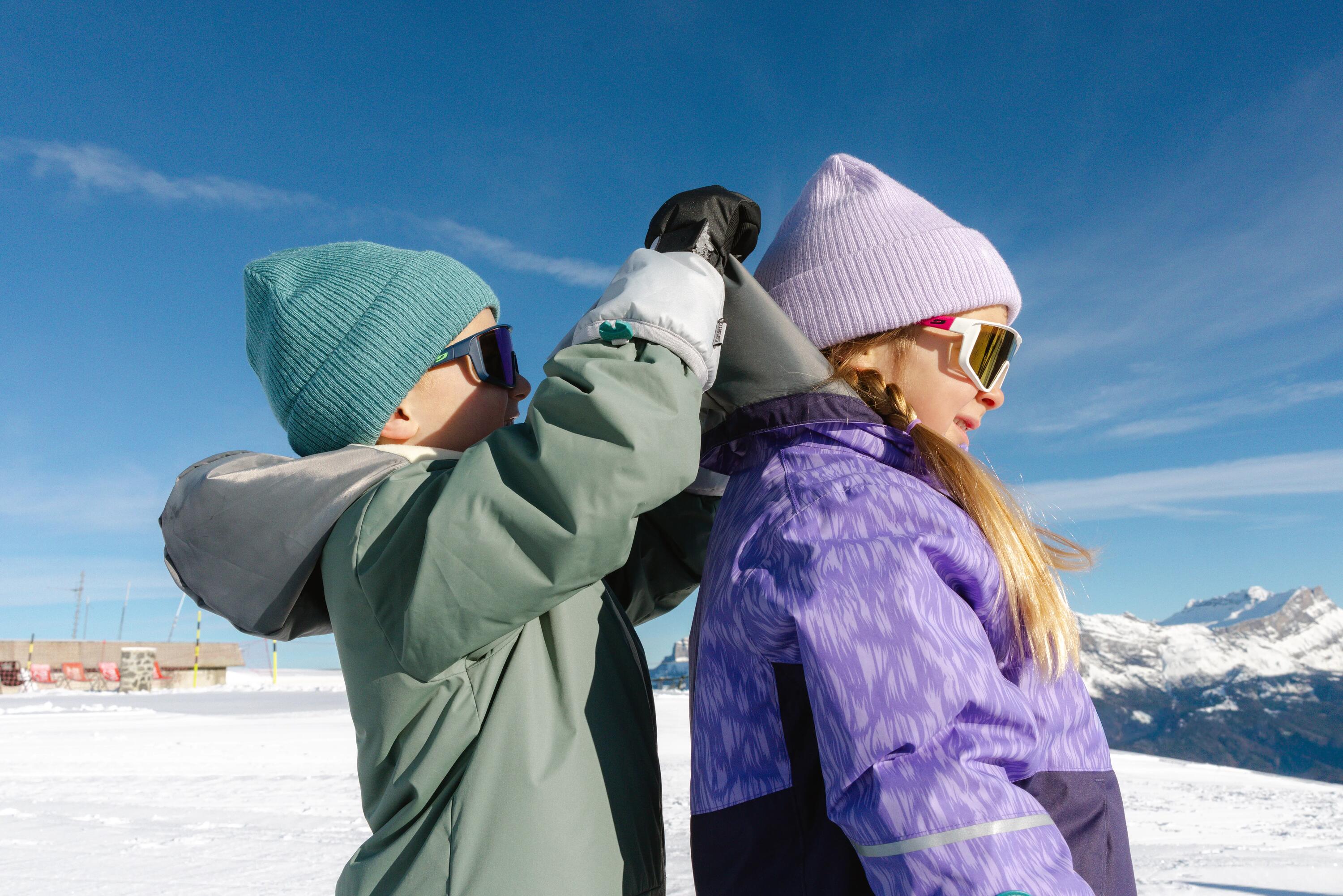 Fato quente de ski criança 1-5 anos, 100 verde 2/22