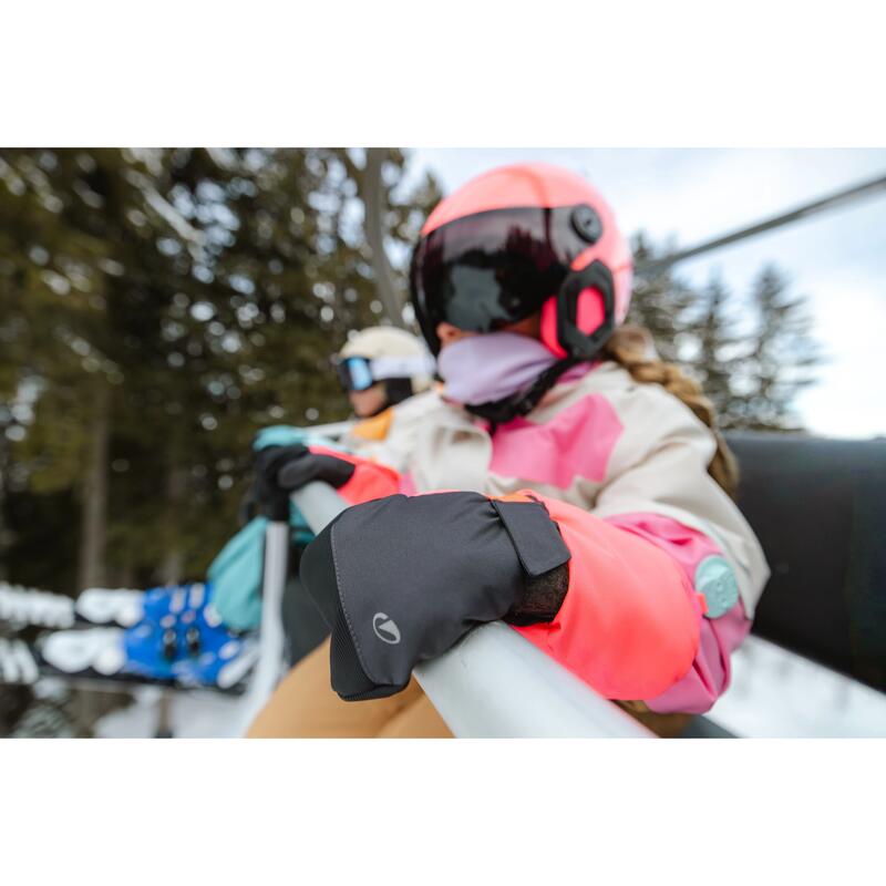Fular din două materiale pentru copii, HUG 500 roz și lila