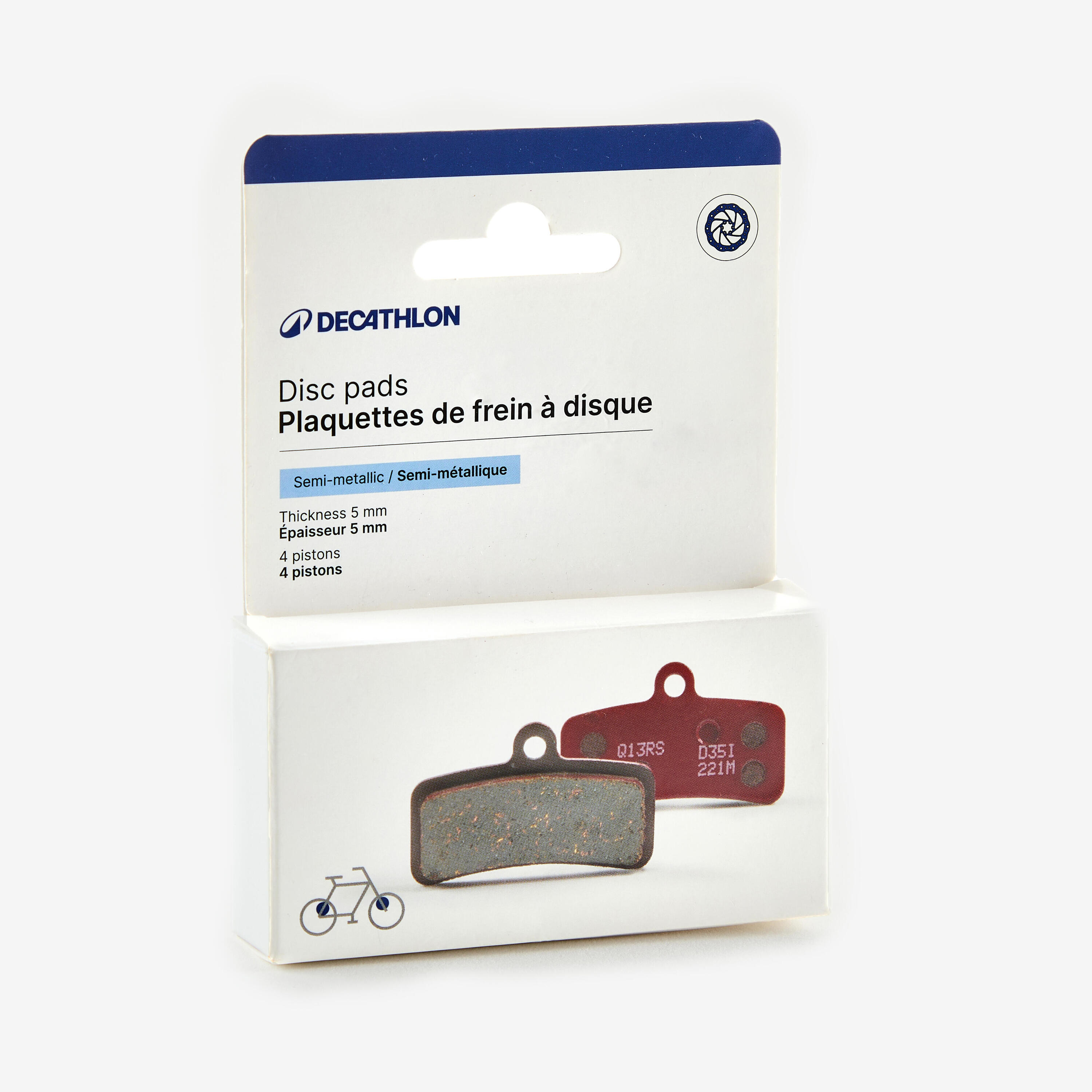 Plaquettes de frein à disque Q13RS 4 pistons pour vélo de montagne/ville cargo 3/3