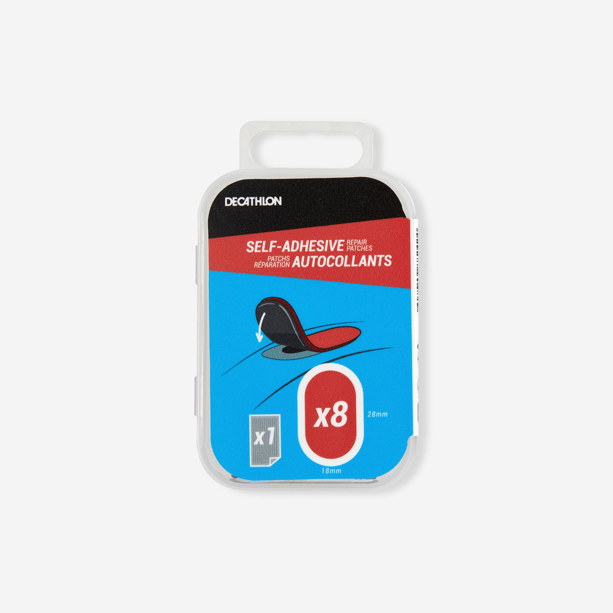 Self-adhesive inner tube repair patch kit