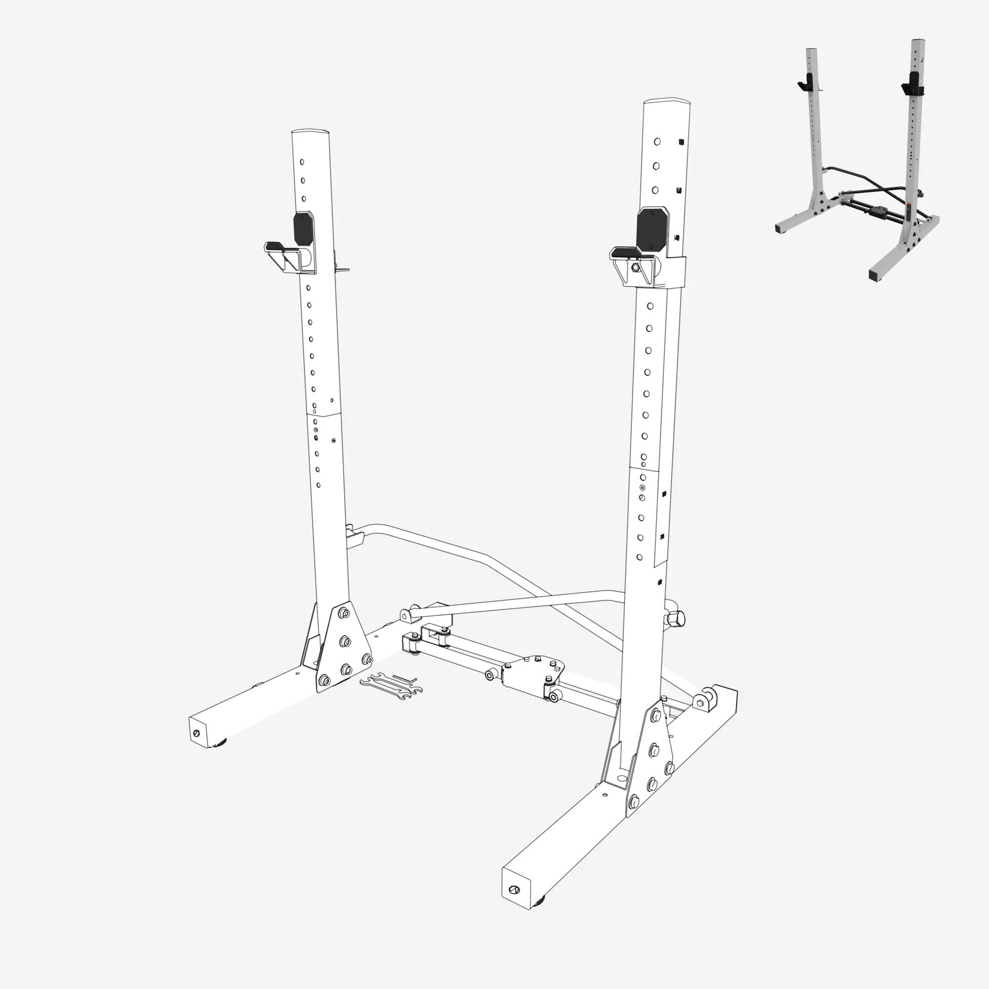 Osłona podpory pod sztangę - część zamienna do stojaka Rack 300 kg Pro 2/2