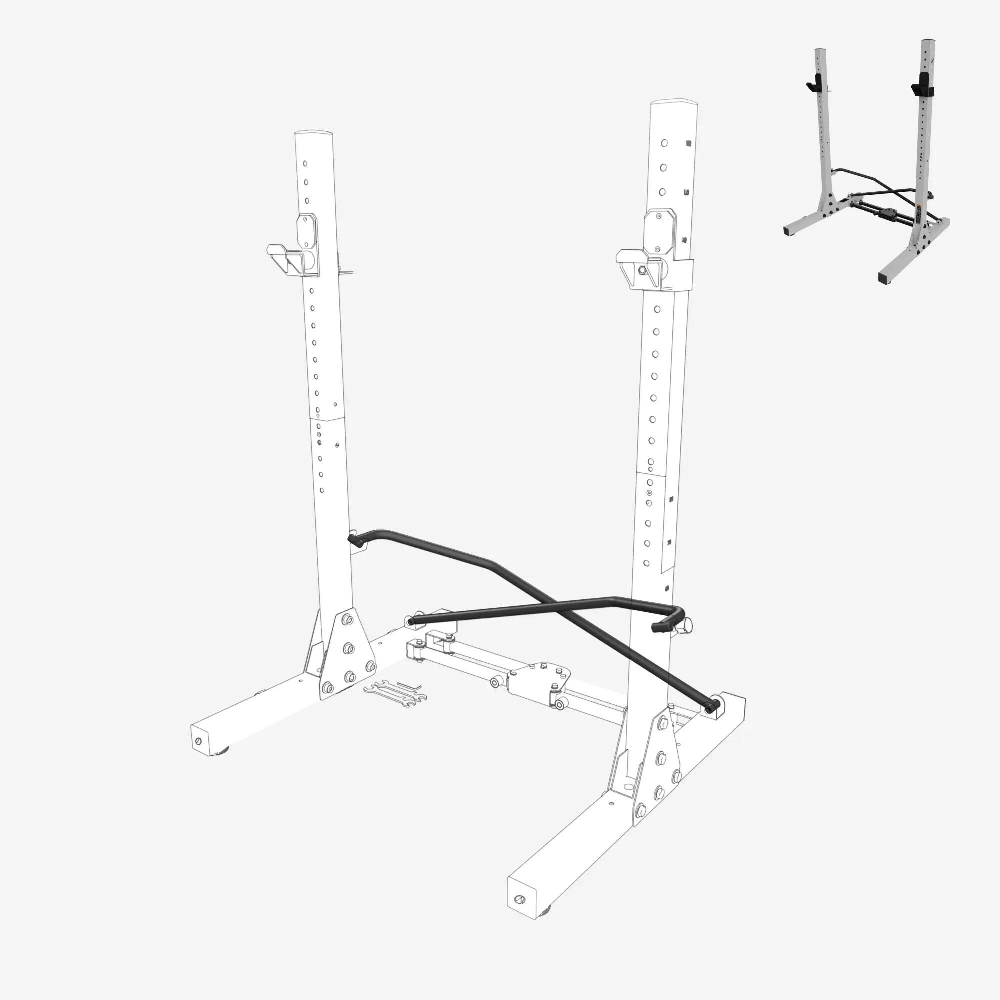 Poprzeczka lewa/prawa - część zamienna do stojaka Rack 300 kg Pro 3/3