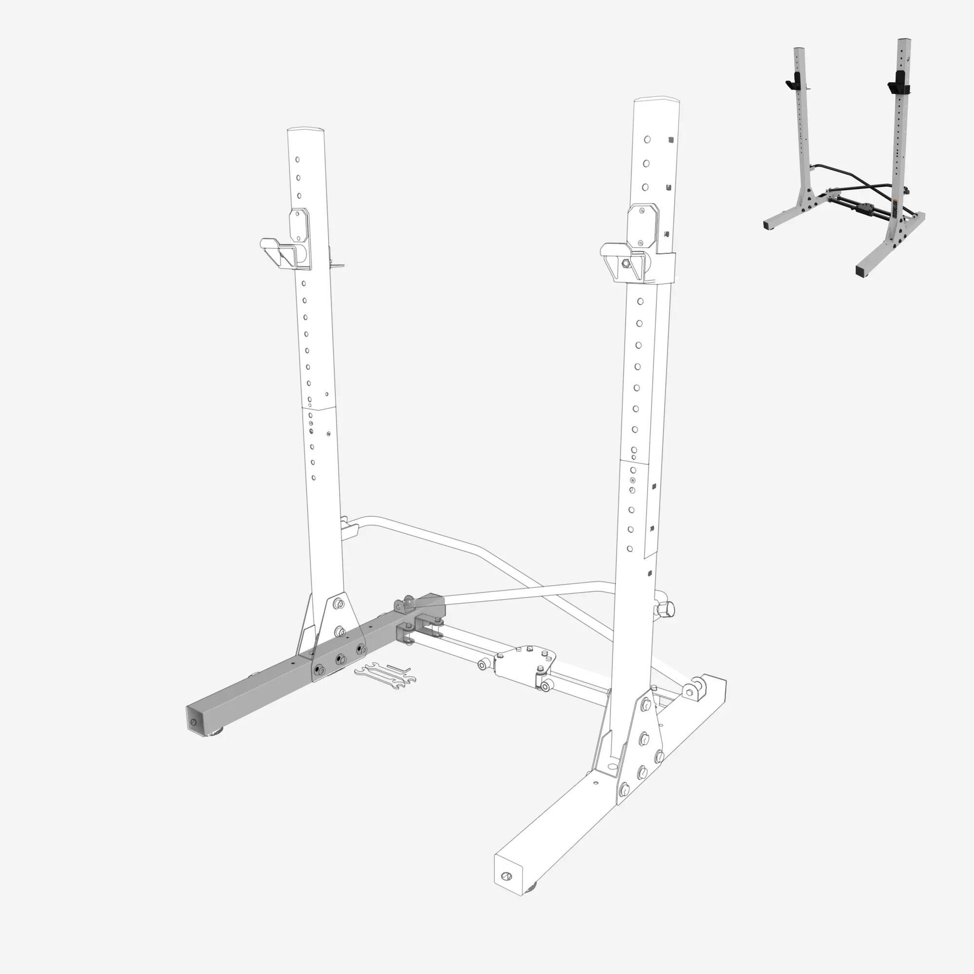 Noga prawa - część zamienna do stojaka Rack 300 kg Pro 3/4