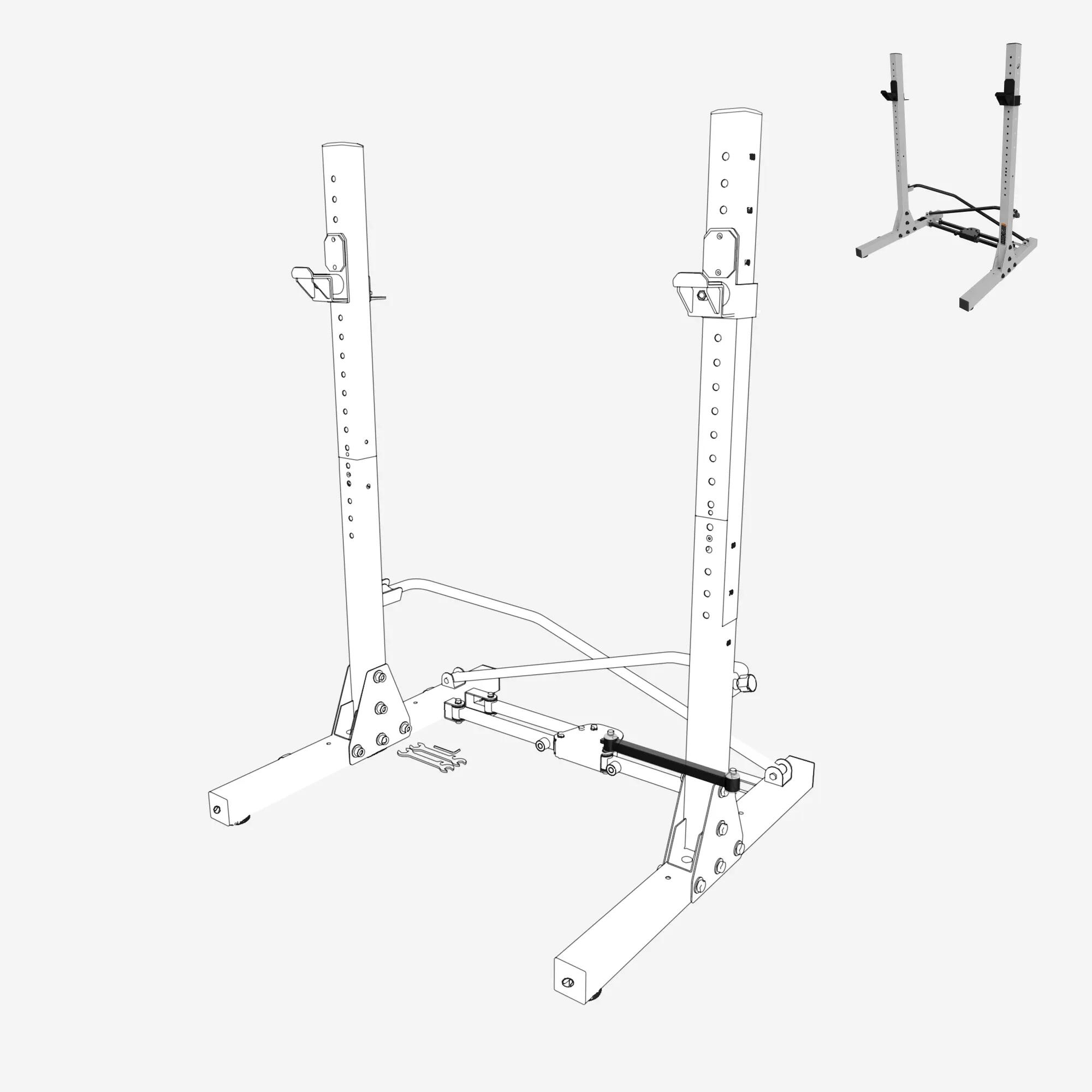 Perno posteriore sinistro di ricambio Elite Rack 300kg Pro 3/3