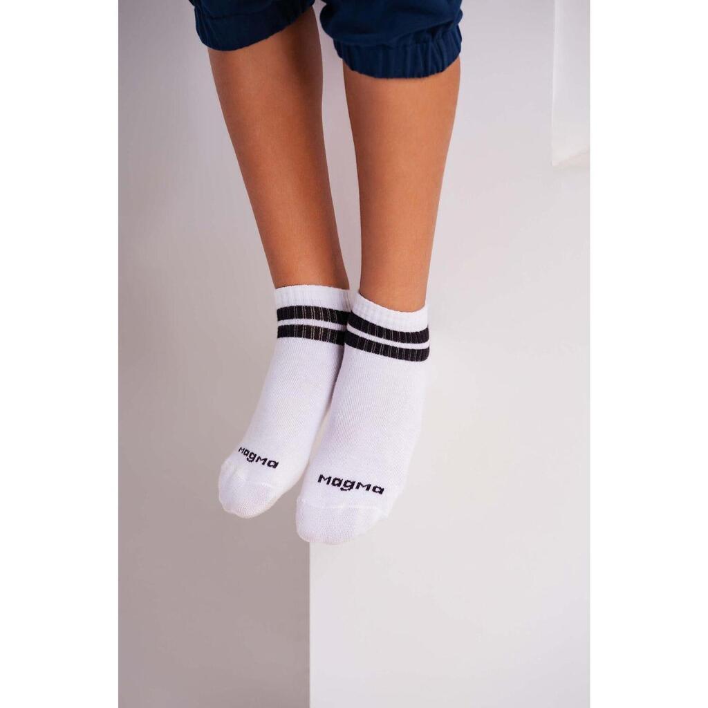 Magma Ankle Socks White