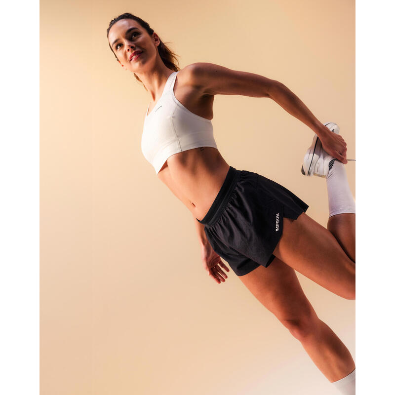 Șort de alergare menstrual cu slip absorbant Kiprun x Smoon