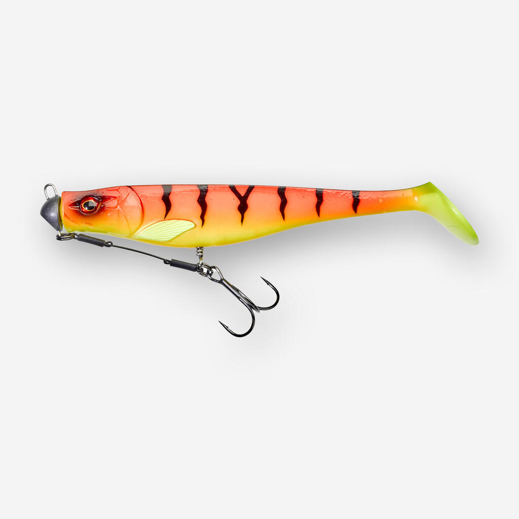 Pre-mounted soft lure DEXTER 175 10 g Orange Tiger
