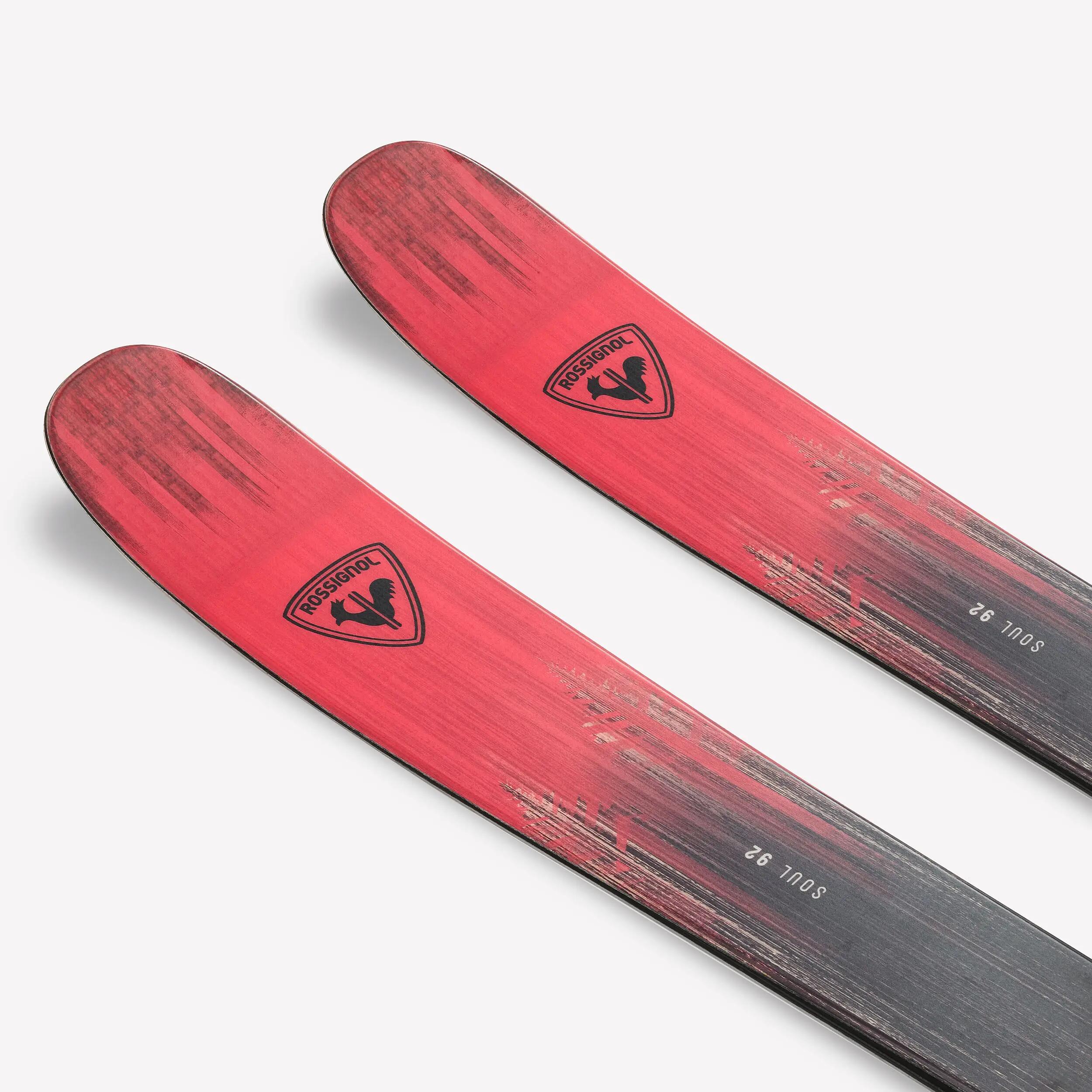 Schiuri All Mountain/free cu legături, Rossignol Soul 92 negru roșu adulți 3/9