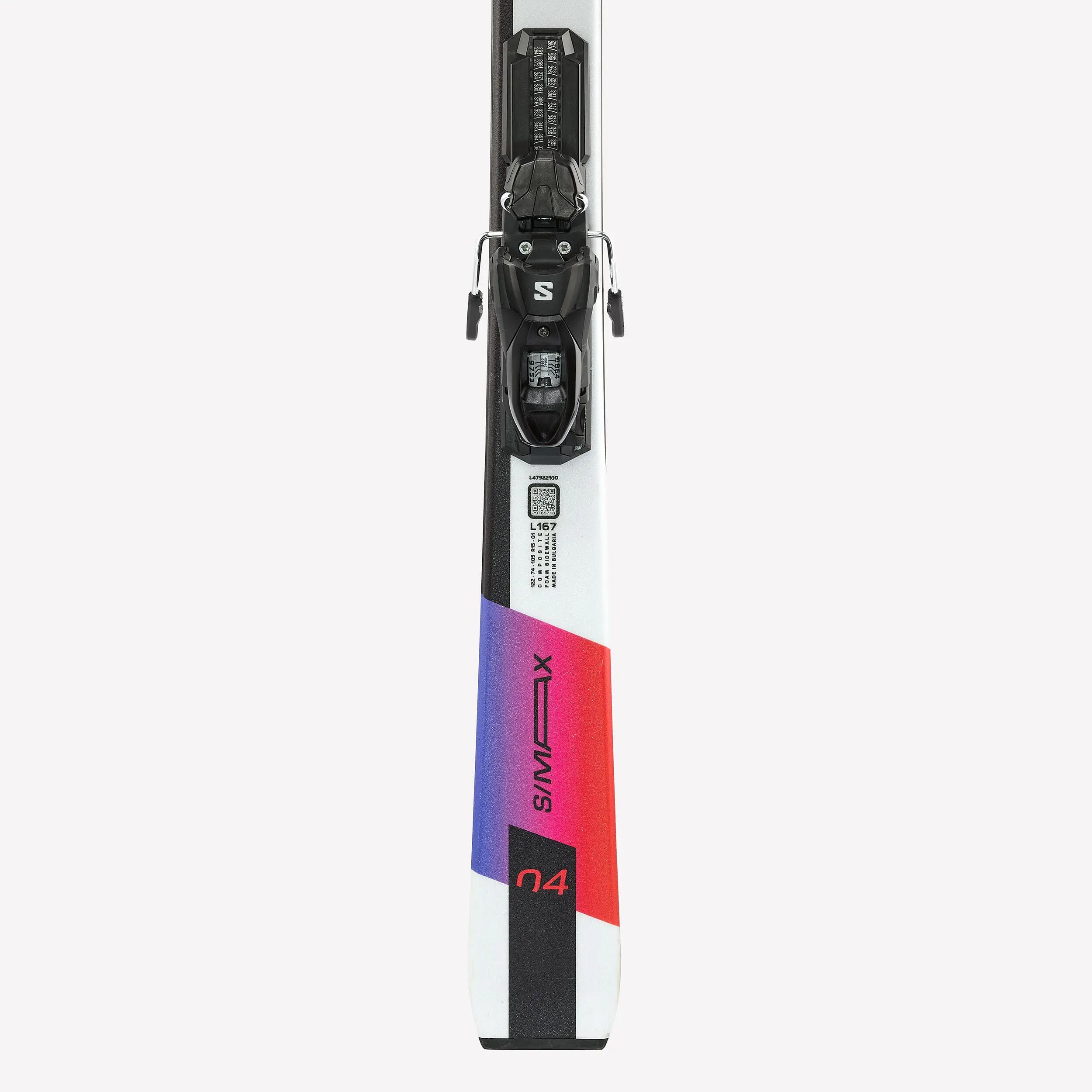 Sci pista uomo Salomon S/MAX 4 bianchi 8/9