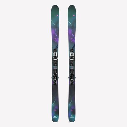 Ski Freeride avec fixations adulte, Dynastar M-FREE 94 noir et violet