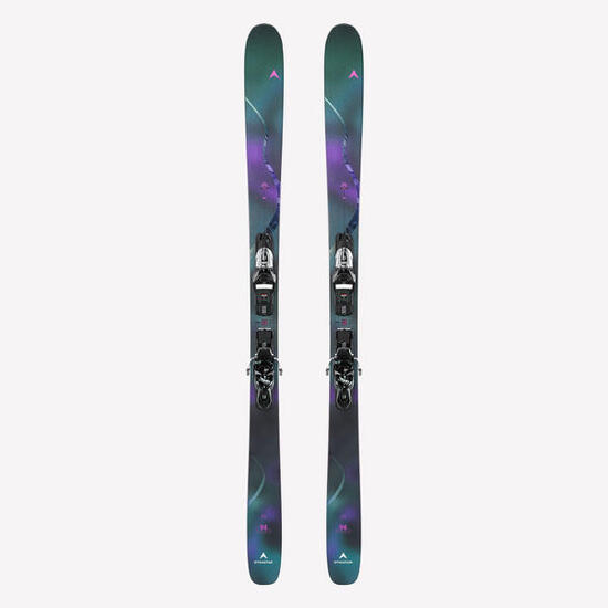 Ski Freeride avec fixations adulte, Dynastar M-FREE 94 noir et violet