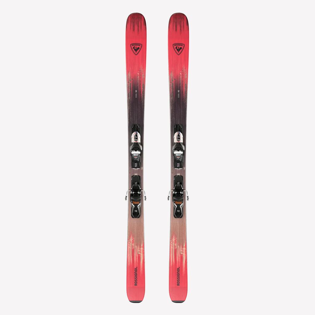 СКИ ALL MOUNTAIN С АВТОМАТИ ROSSIGNOL SOUL 92, ЧЕРНО/ЧЕРВЕНО