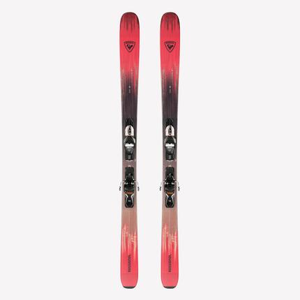 All-mountain freeride ski's met bindingen voor volwassenen Soul 92 zwart rood
