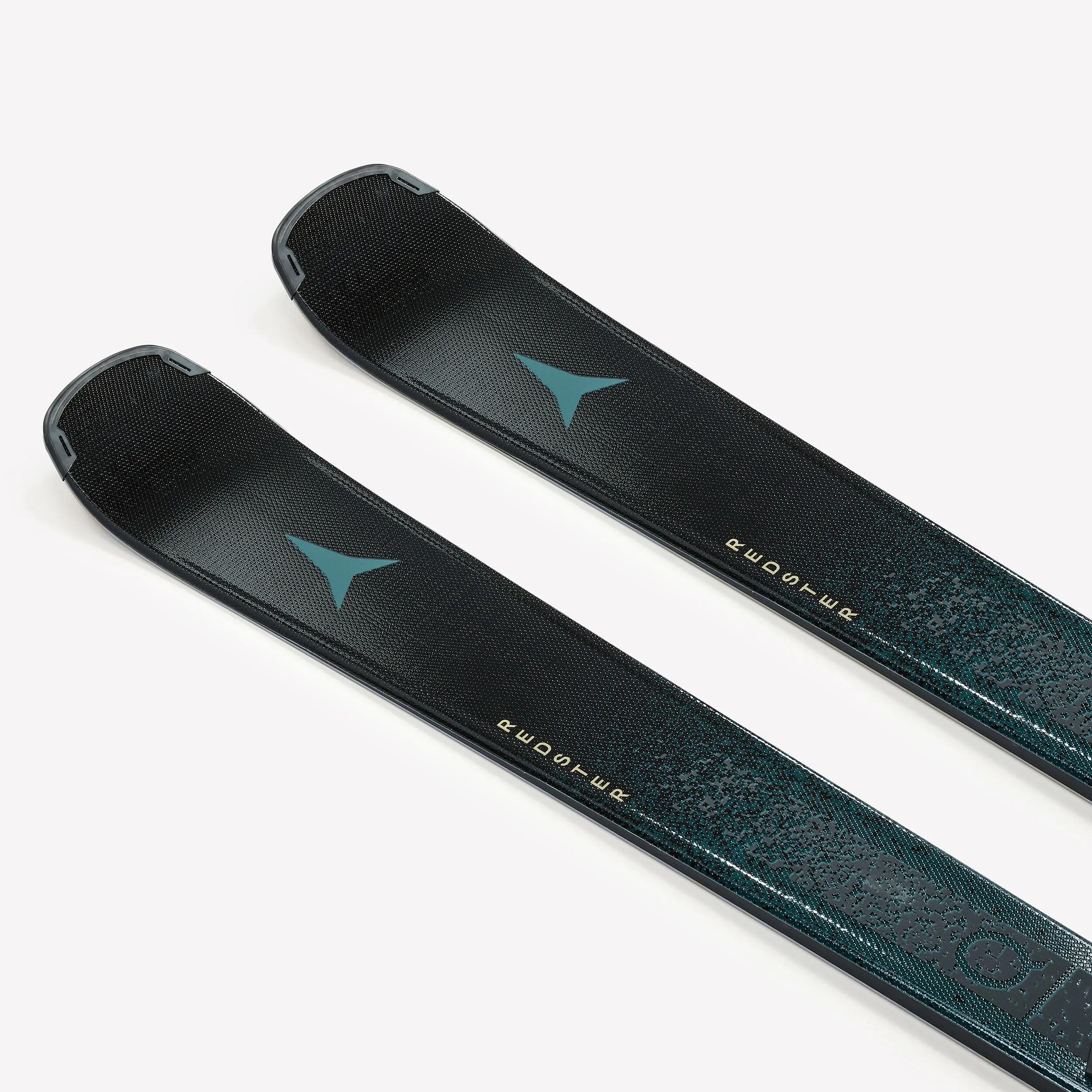 Esquís alpinos con fijaciones hombre, Atomic Redster Q4 azul y negro 3/9