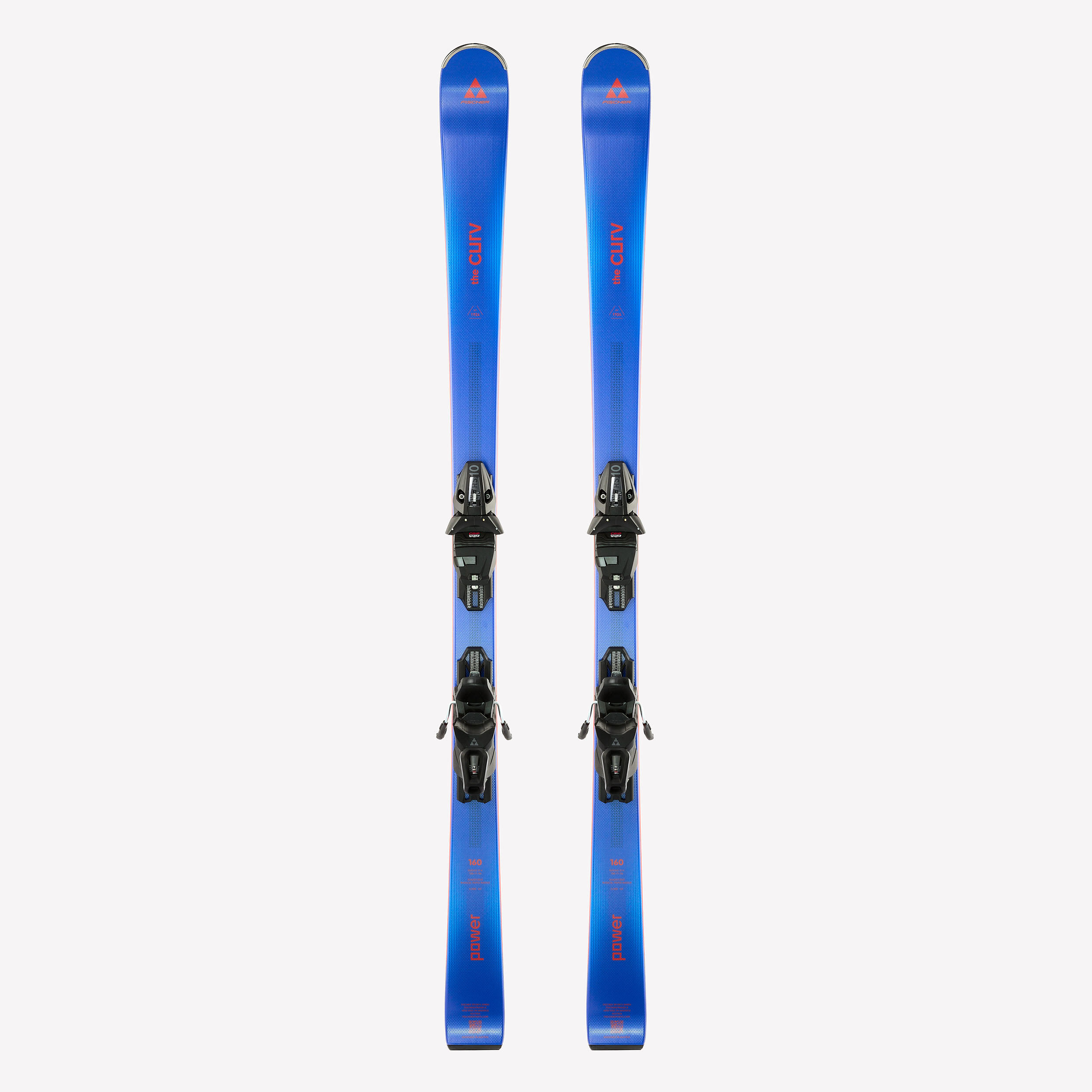 Schiuri alpine cu legături, Fischer The Curv Power albastru-roșu, bărbați