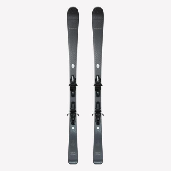Ski alpin avec fixations femme, Head Real Joy, gris