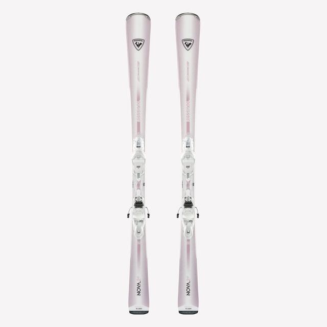 Ski alpin avec fixations femme, Rossignol Nova 2 rose