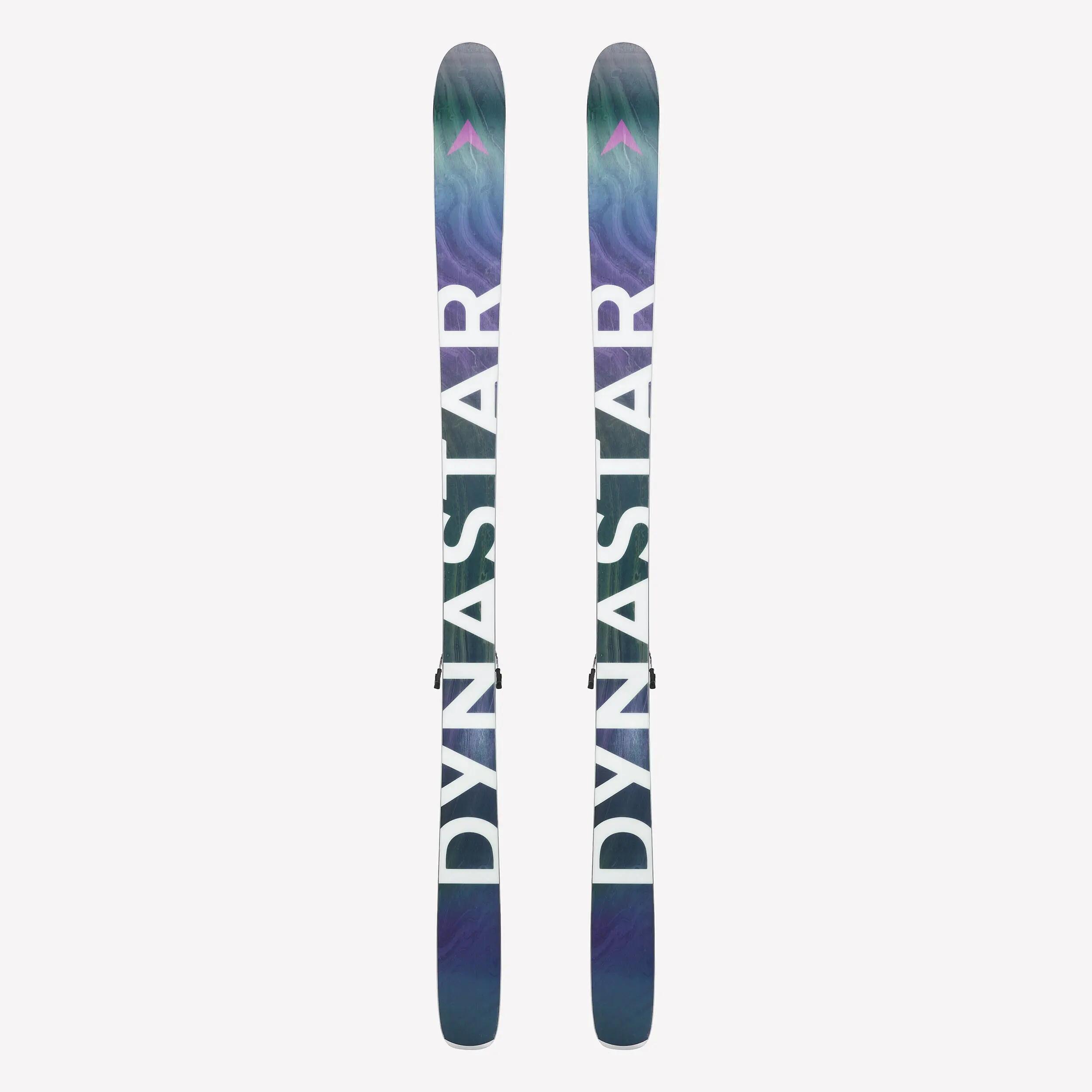 Ski Freeride com fixações para adulto, M-FREE 94 preto e violeta 2/9