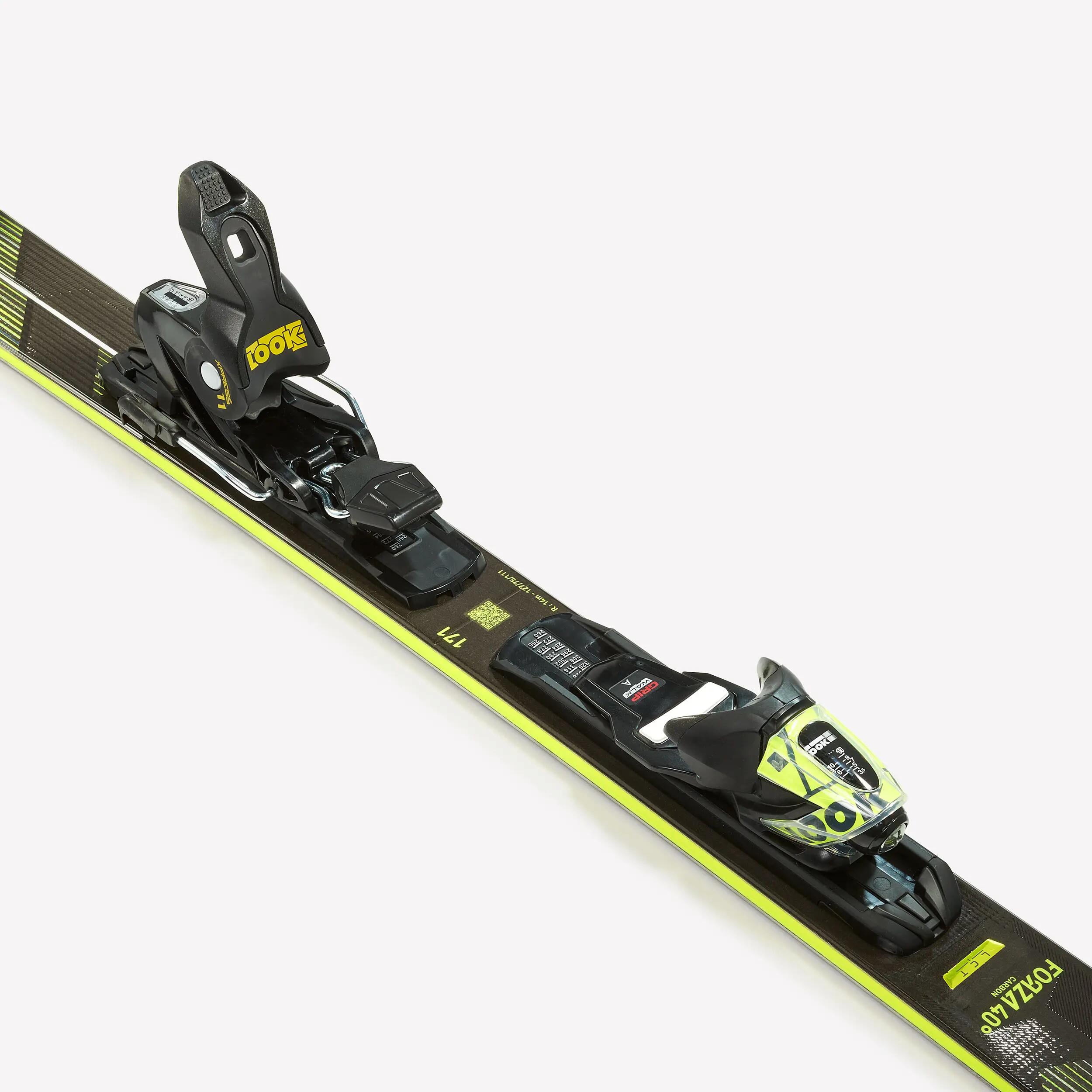 Esquí alpino con fijaciones adulto, Rossignol Forza 40°, negro y amarillo  9/9