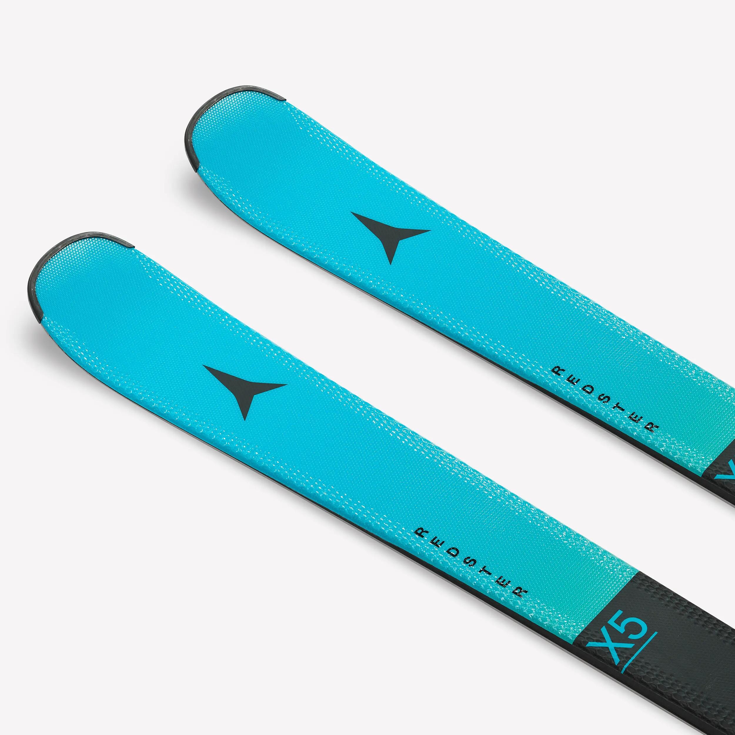 Pisteski's met bindingen voor volwassenen Redster X5 blauw turquoise 3/9