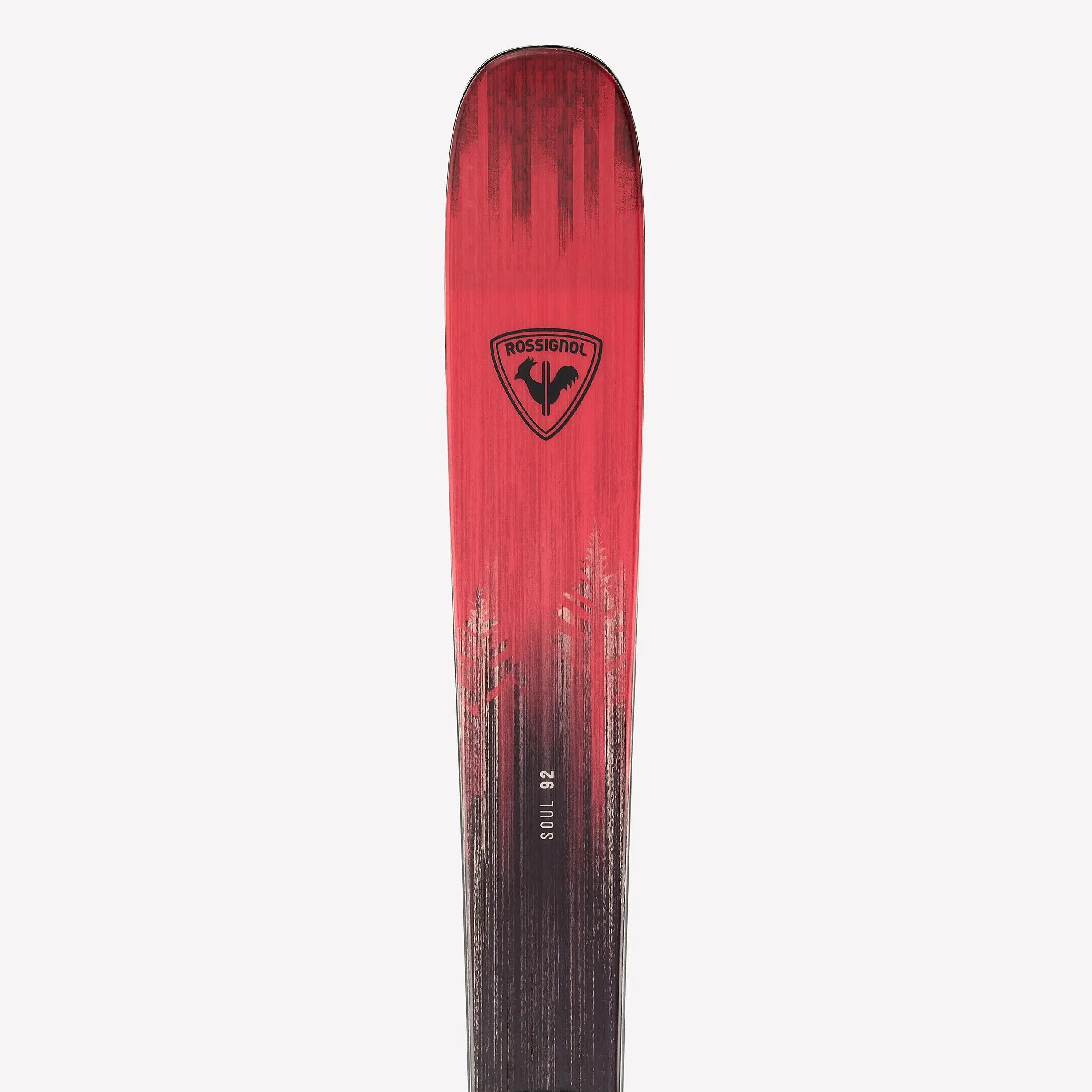Schiuri All Mountain/free cu legături, Rossignol Soul 92 negru roșu adulți 7/9