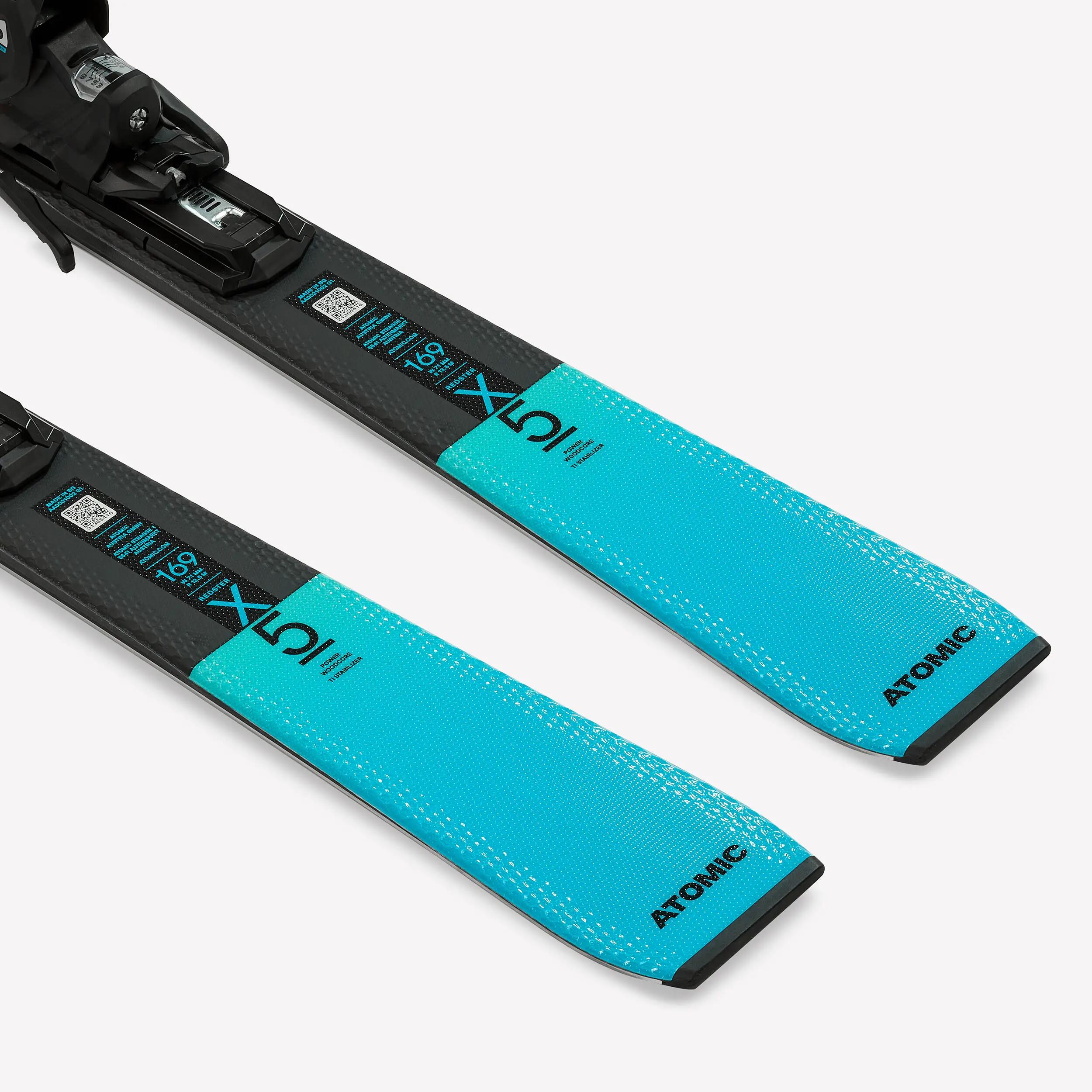 Pisteski's met bindingen voor volwassenen Redster X5 blauw turquoise 4/9